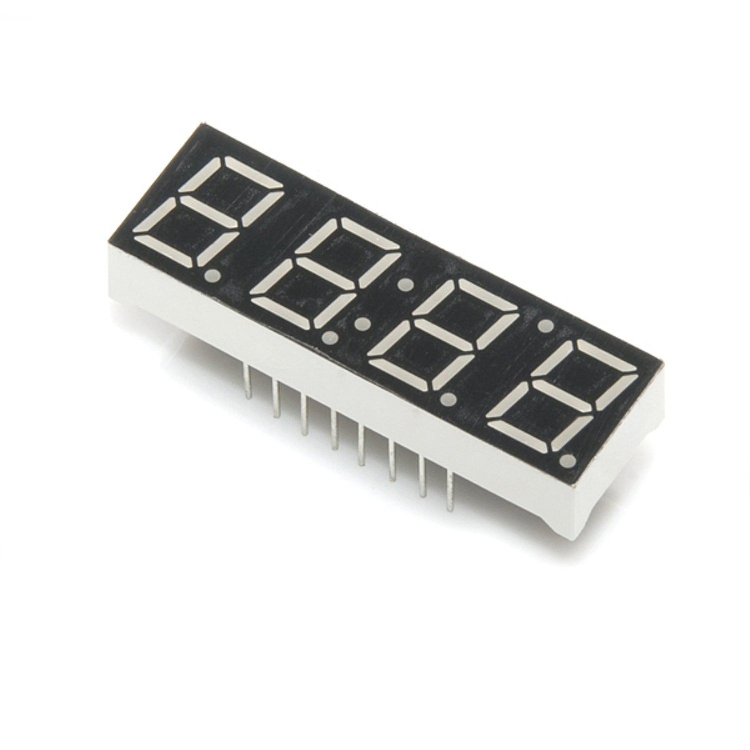 Blue 4-Digit 7-Segment Display with Individual Controllable Points