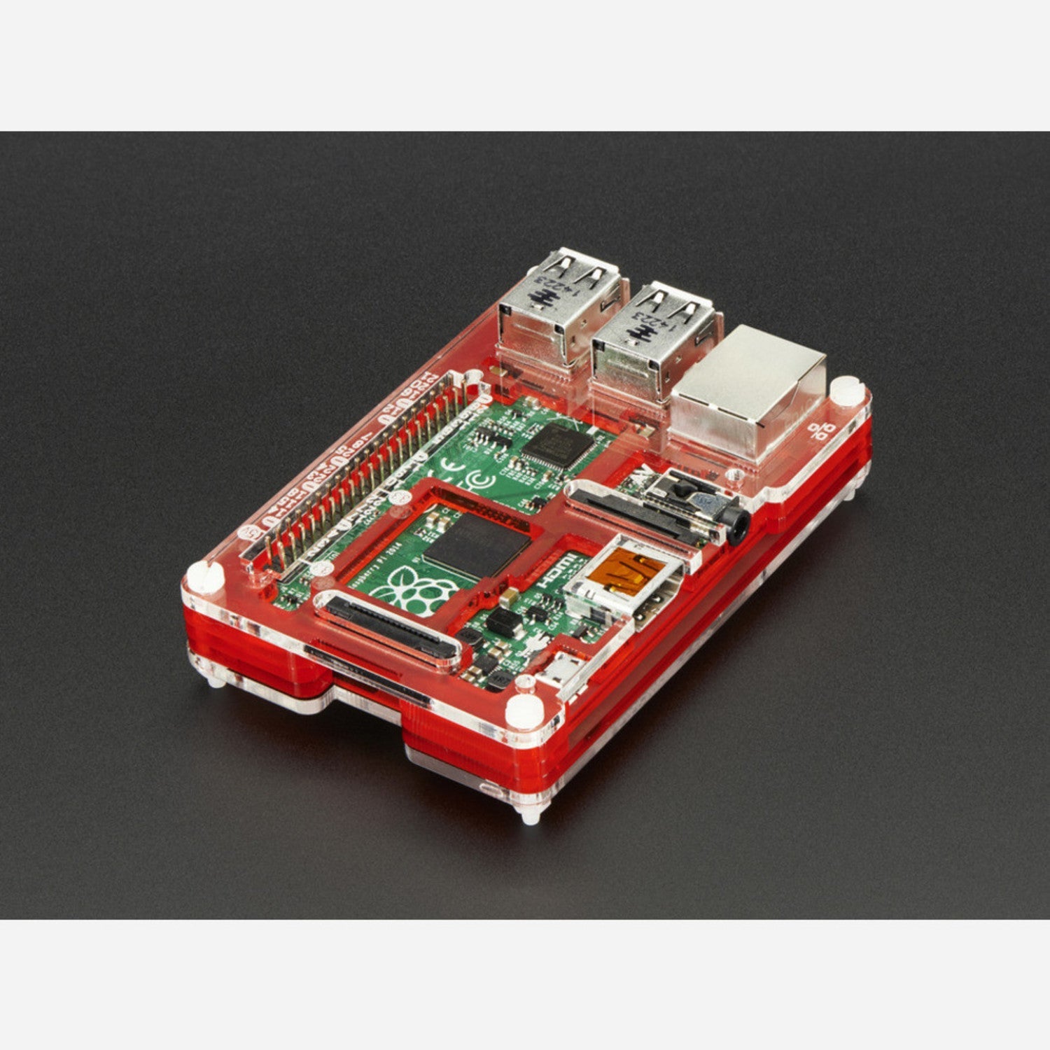 Pibow Coupé - Premium Enclosure Case for Raspberry Pi 2, B+, Pi 3, and Related Models
