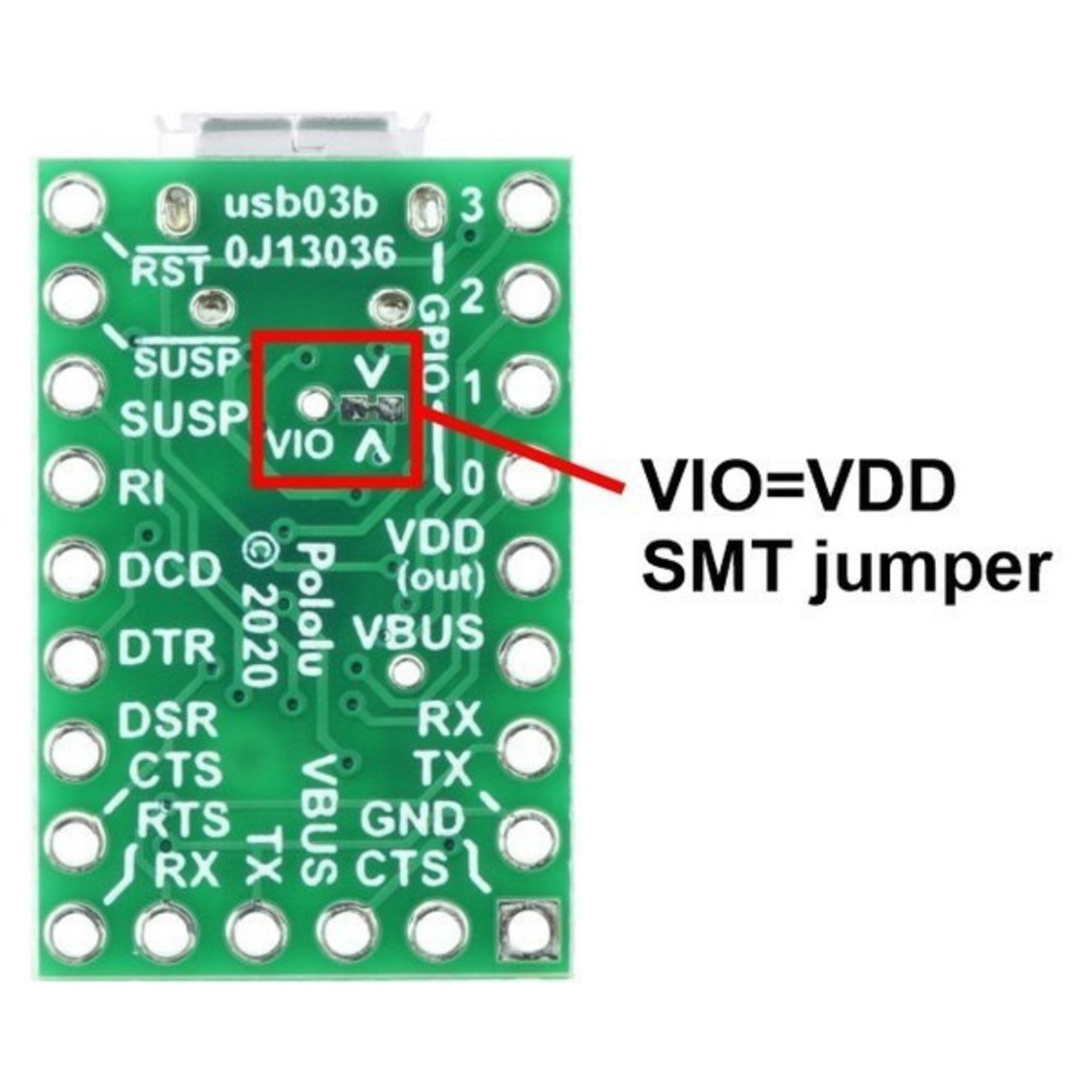 Silicon Labs CP2102N USB-to-Serial Adapter Micro-USB Carrier
