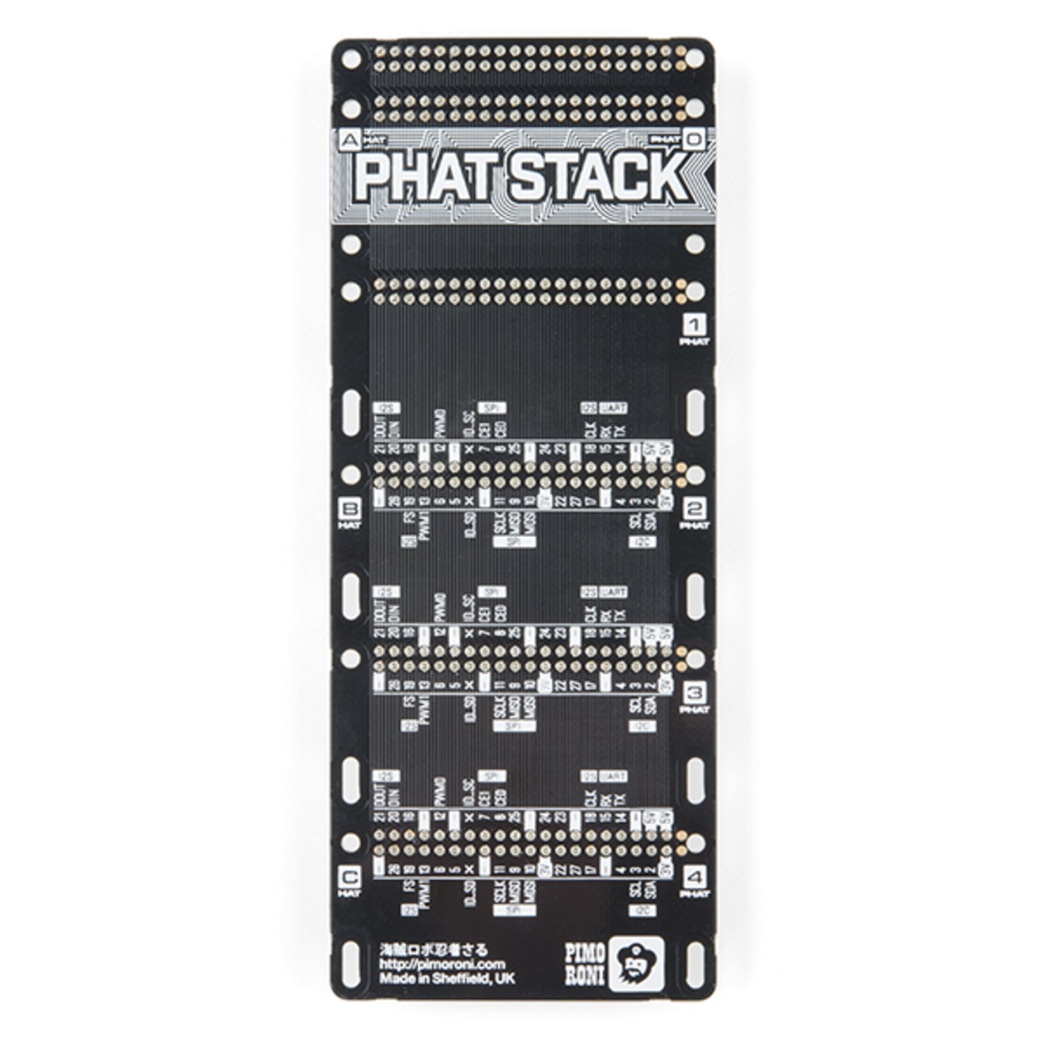 Fully Assembled Pimoroni pHAT Stack Kit for Raspberry Pi - An All - in - One Peripheral Expansion Solution
