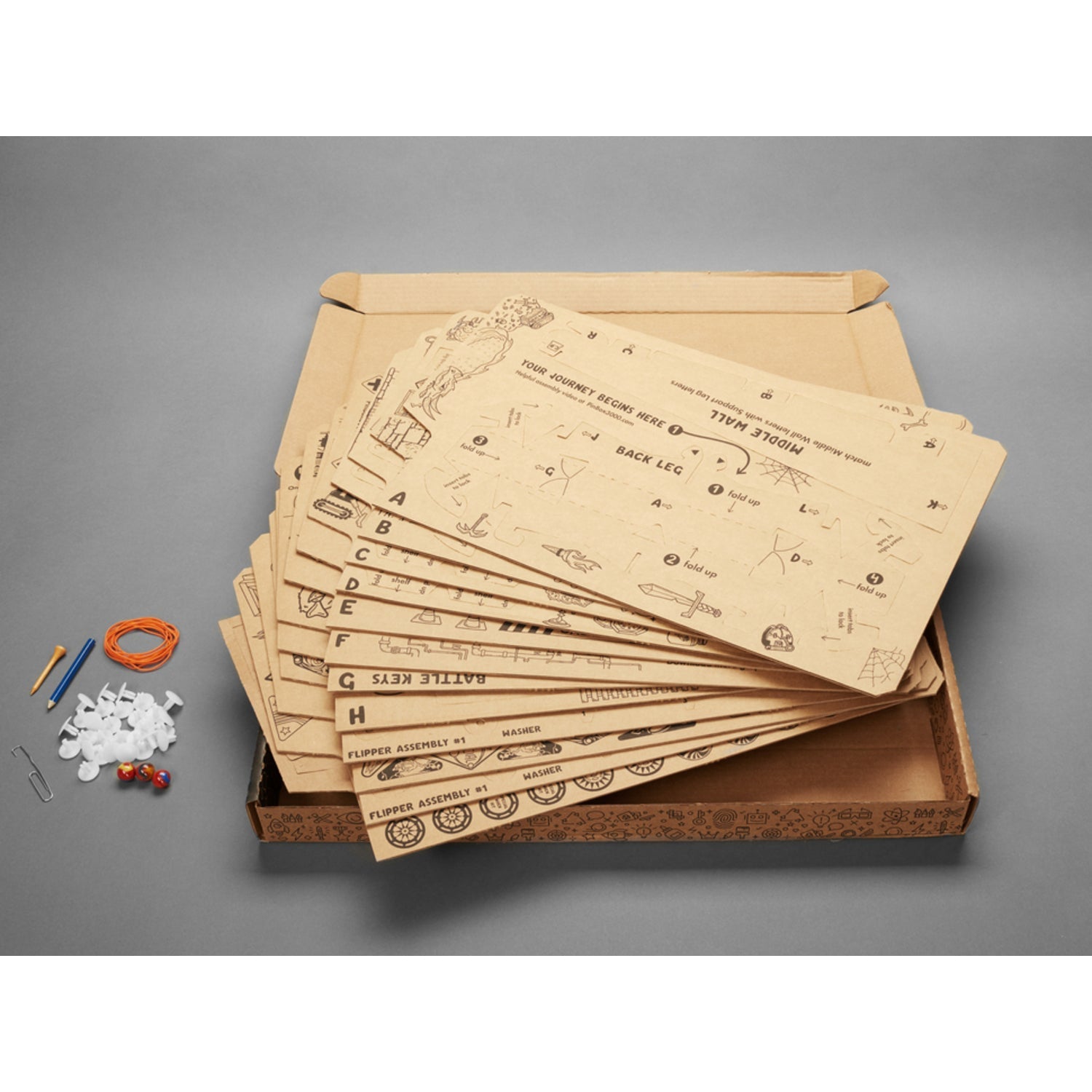 PinBox 3000 - Instant Pinball Gaming Maker Kit by Cardboard Teck