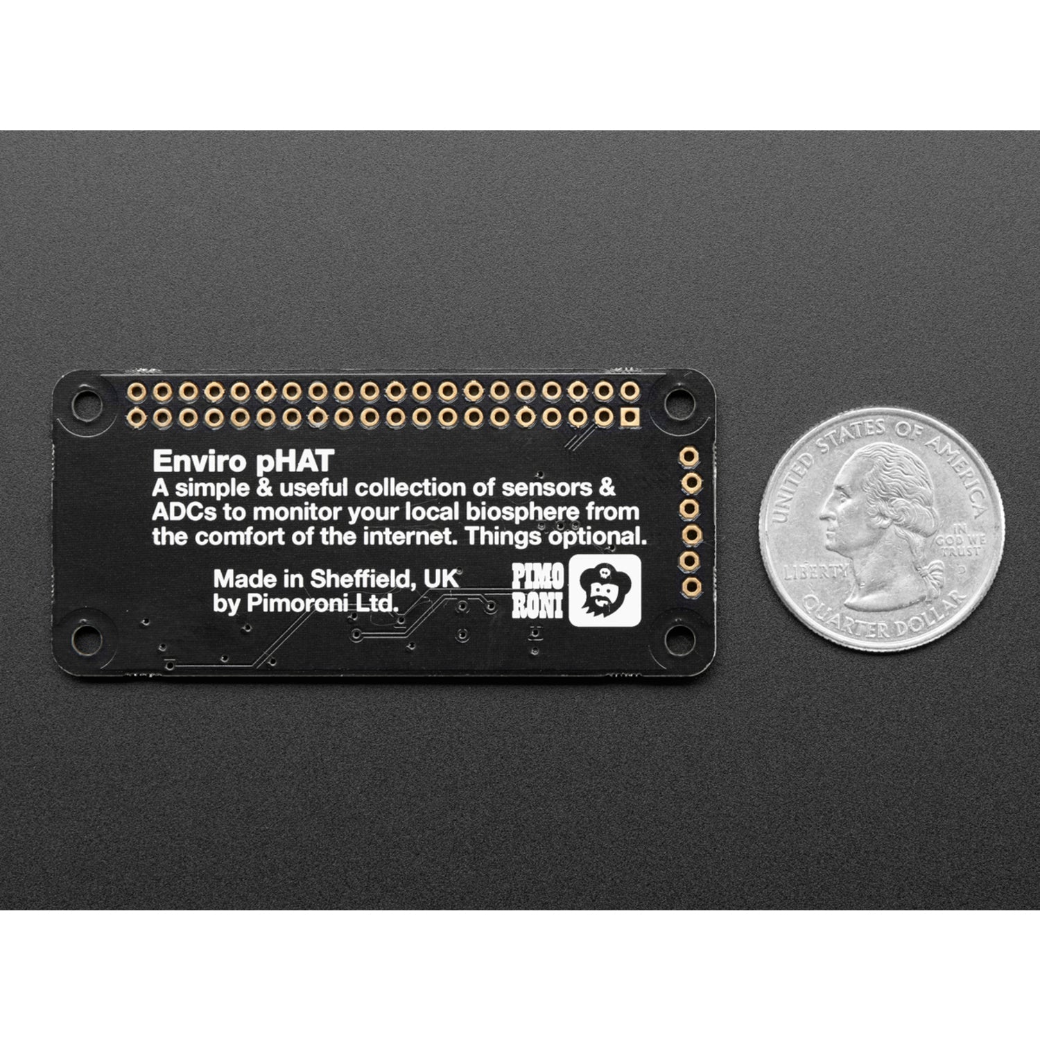 Pimoroni Enviro pHAT: All-in-One Sensor Pack for Raspberry Pi Zero
