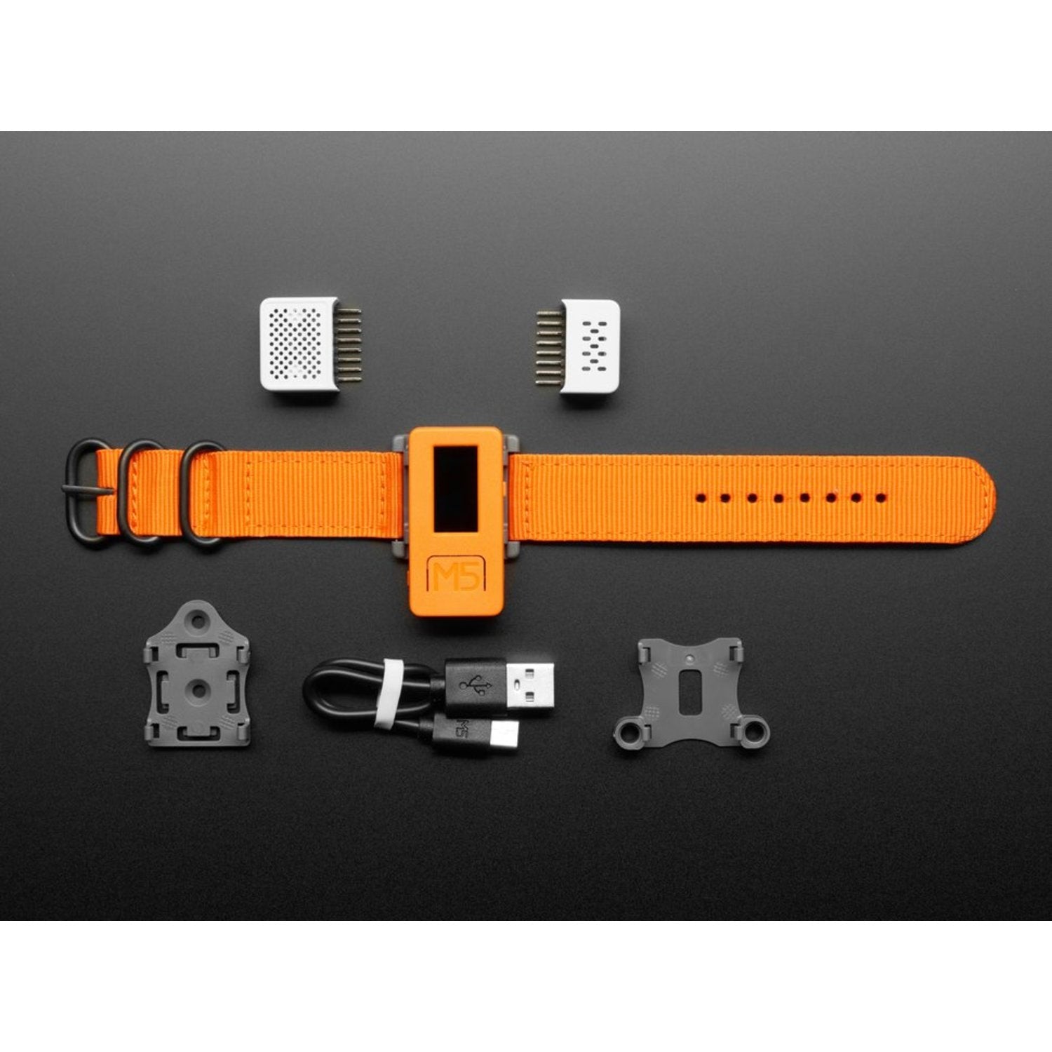 M5Stick-C Internet of Things (IoT) Development Kit with Two Sensors and Watch Accessories Set
