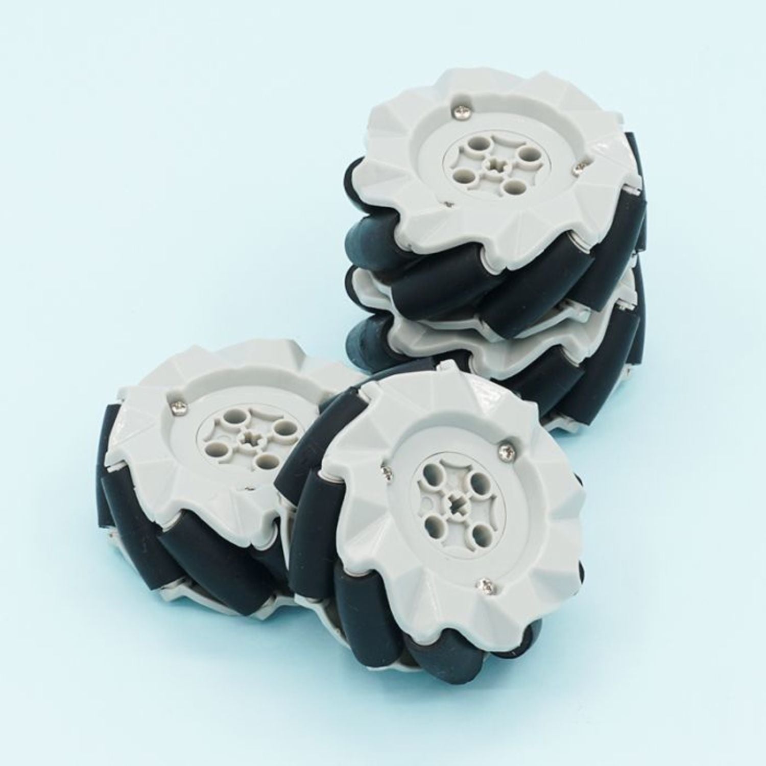 Set of 4 Mecanum Wheels, 64mm in Diameter