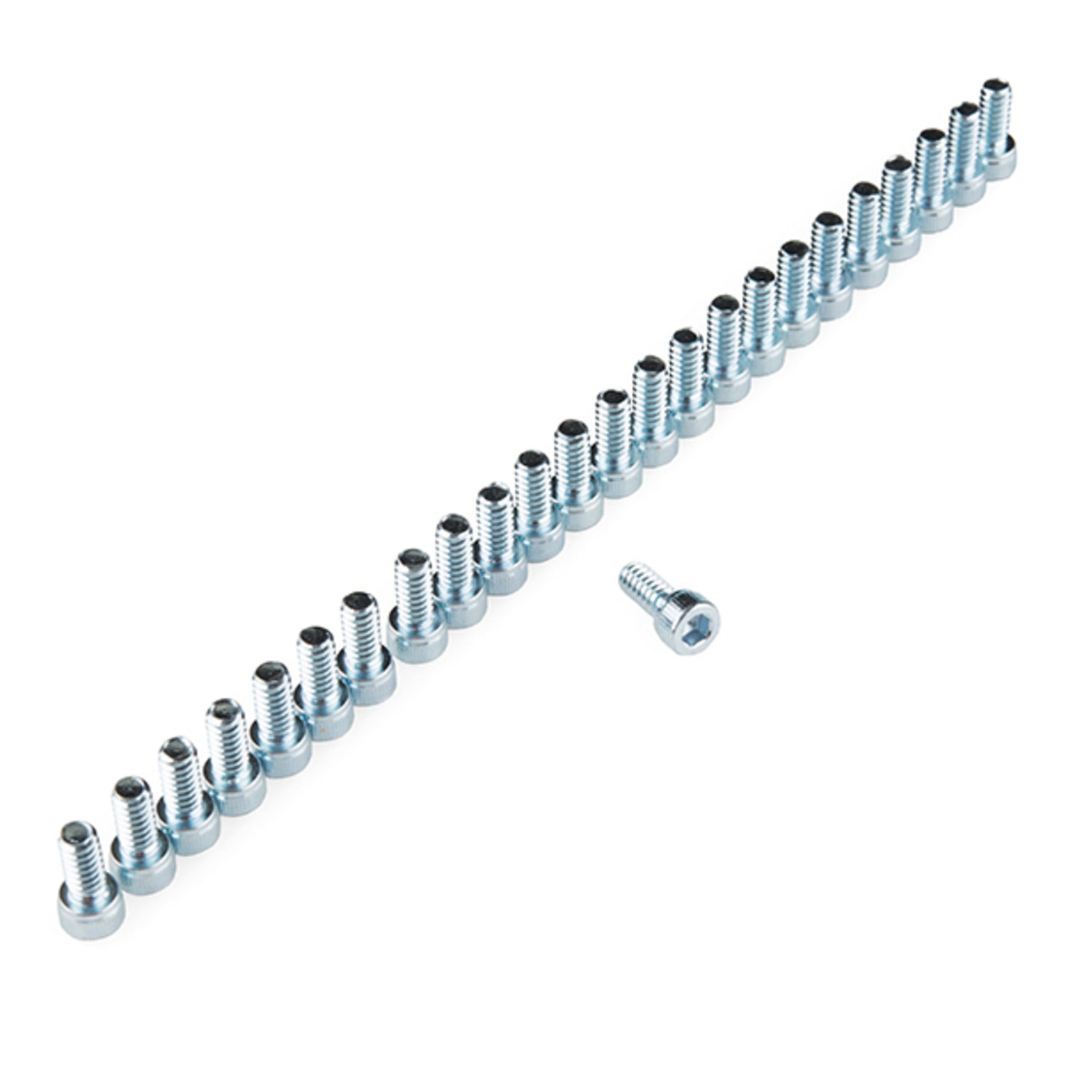 25-Pack Zinc-Plated Socket Head Machine Screws (6-32 Thread, 5/16 Length)