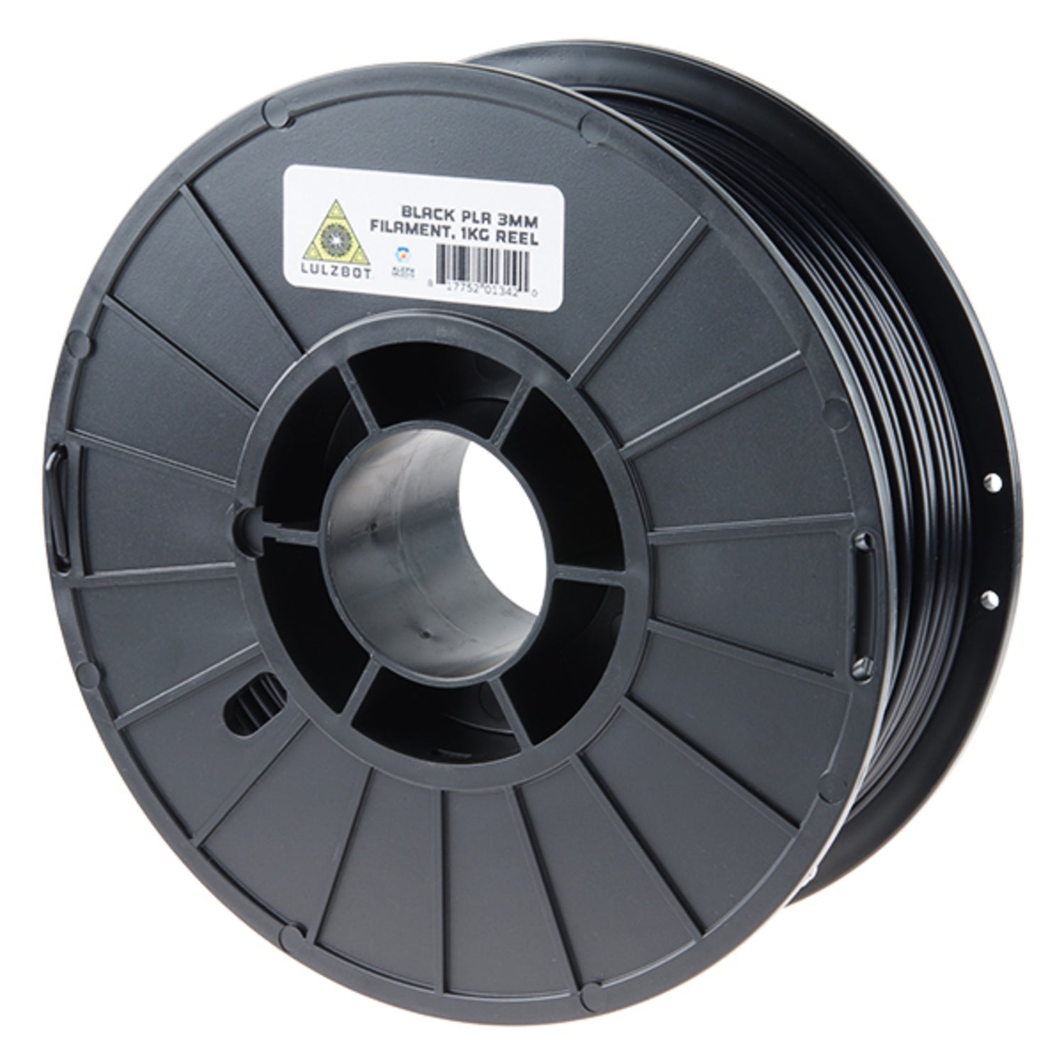 3D Printing 1kg (2.2lb) Black 3mm Polylactic Acid (PLA) Plastic Filament