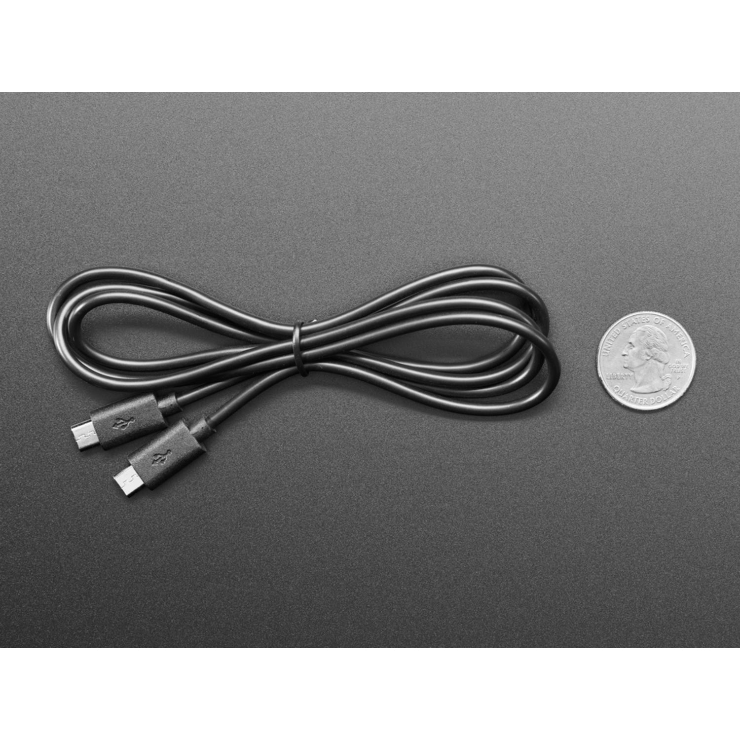 1-Meter Long MakeCode Sync Cable: Micro B USB to Micro B USB
