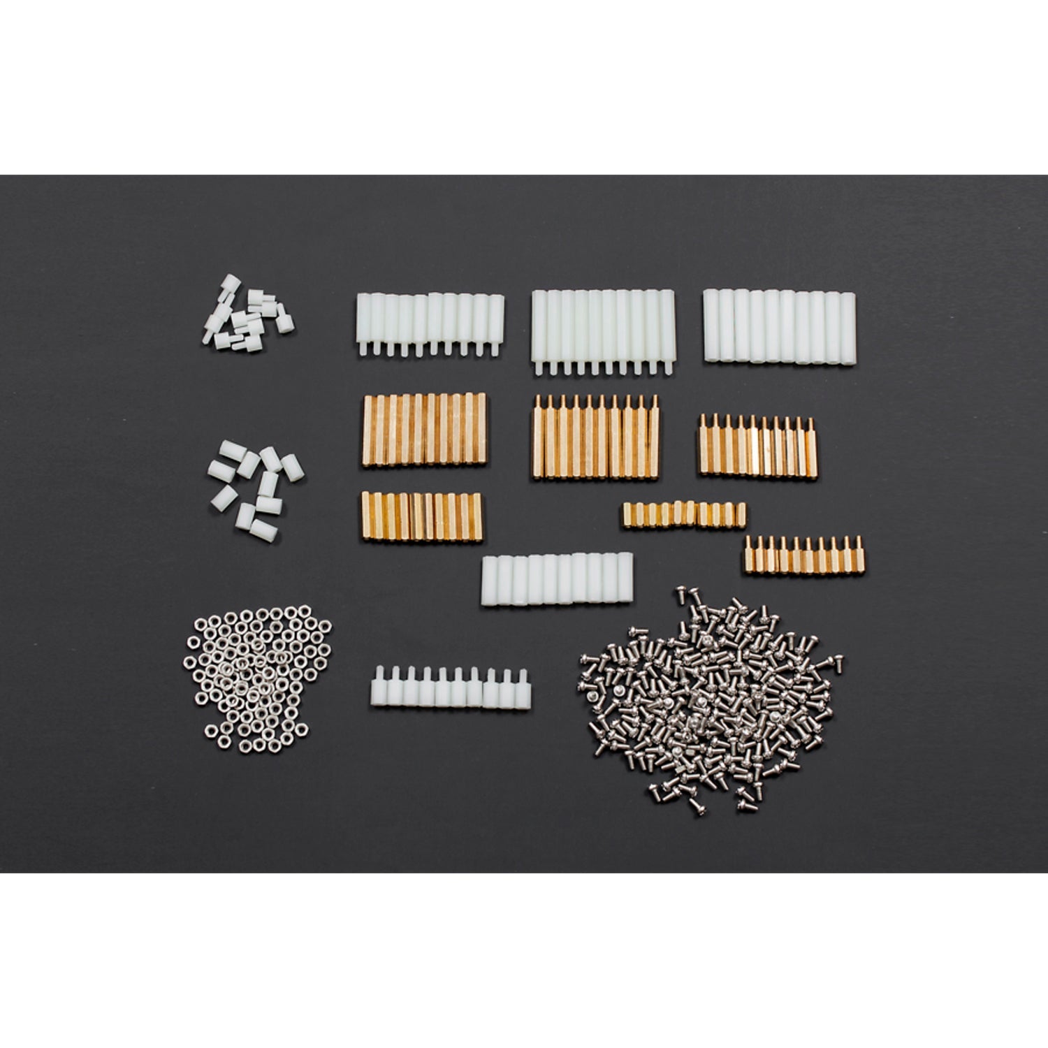 Adjustable Compartment Mounting Kit with Various Standoffs, Screws and Nuts