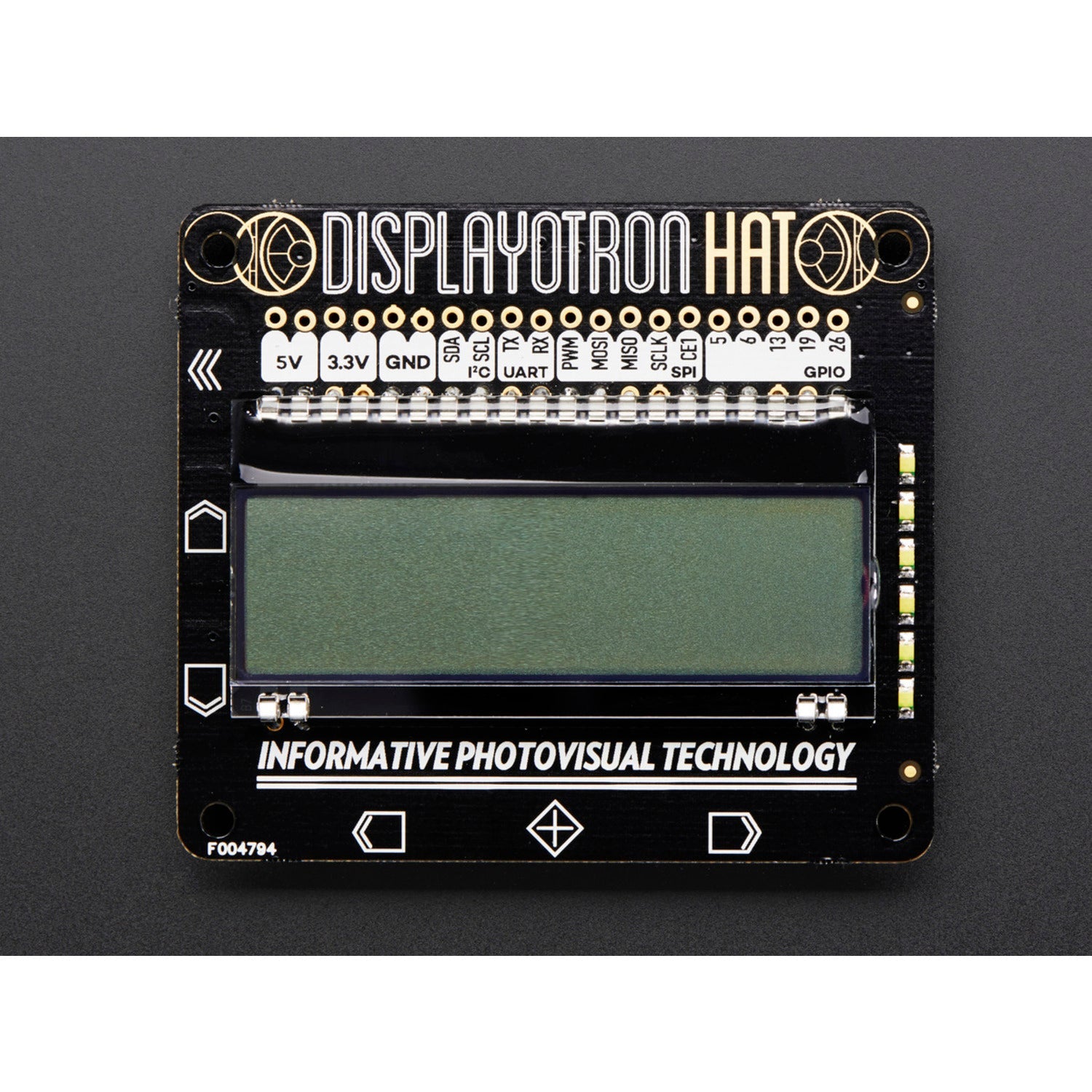 Pimoroni Upgraded Display-O-Tron HAT for Advanced LCD Display Solutions