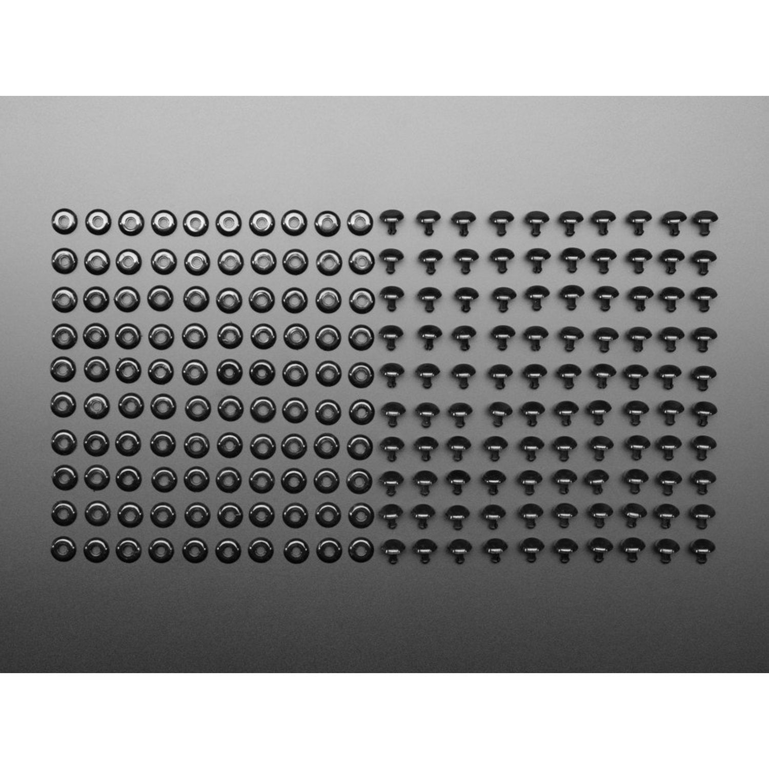 High - Quality Plastic Pop Rivets Ideal for Cardboard Crafts in a Convenient 100 - Piece Pack
