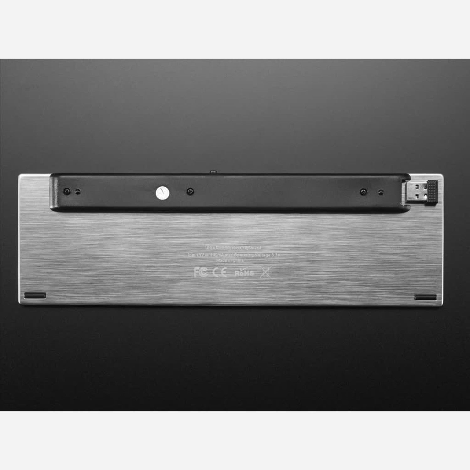 Ultra-slim Full-sized Wireless Keyboard with Built-in Trackpad