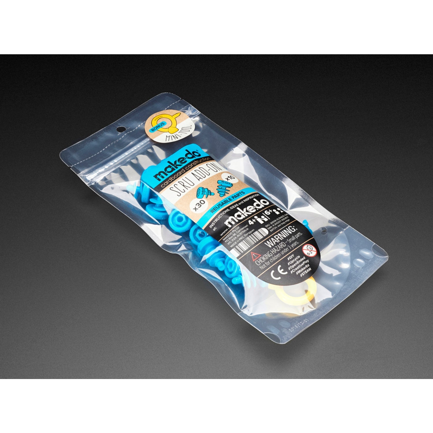 Innovative Makedo Scru Reusable Add - On Pack for Cardboard Creations