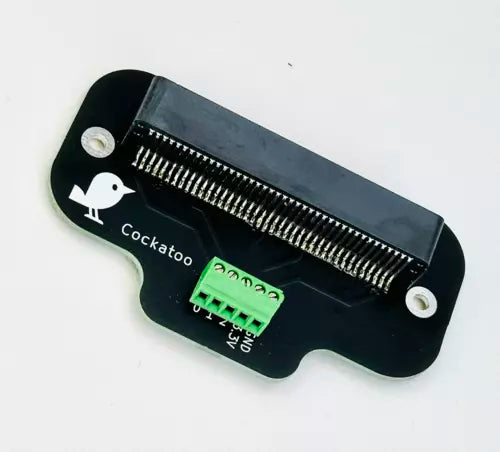 Cockatoo Micro:bit Breakout Board with Simple Screw-Terminals for Enhanced Project Connectivity