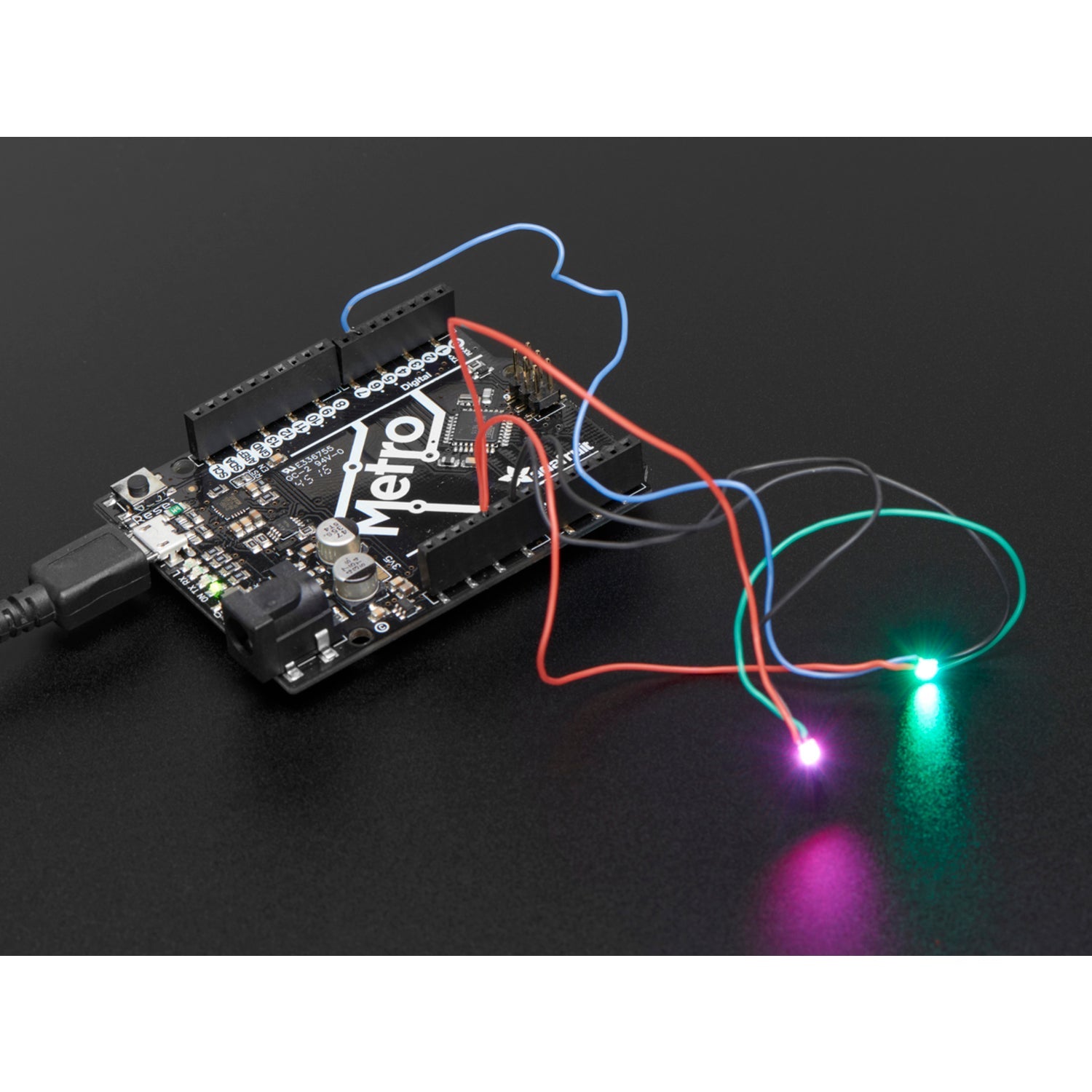 10-Piece Pack of NeoPixel Nano 2427 RGB LEDs with Integrated Driver Chip for Compact Lighting Solutions