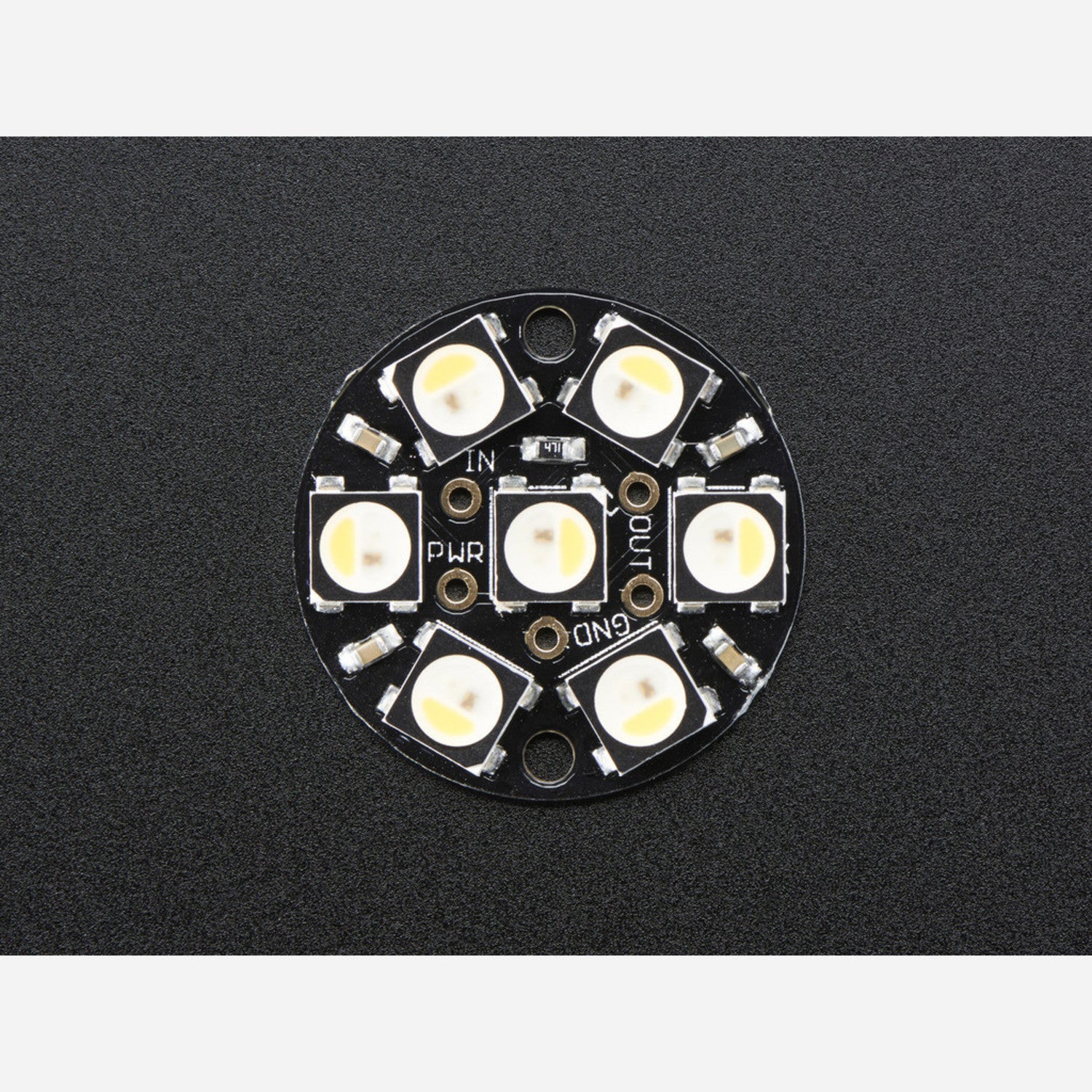 NeoPixel Jewel - 7pcs 5050 RGBW LED with Integrated Drivers, Warm White ~3000K