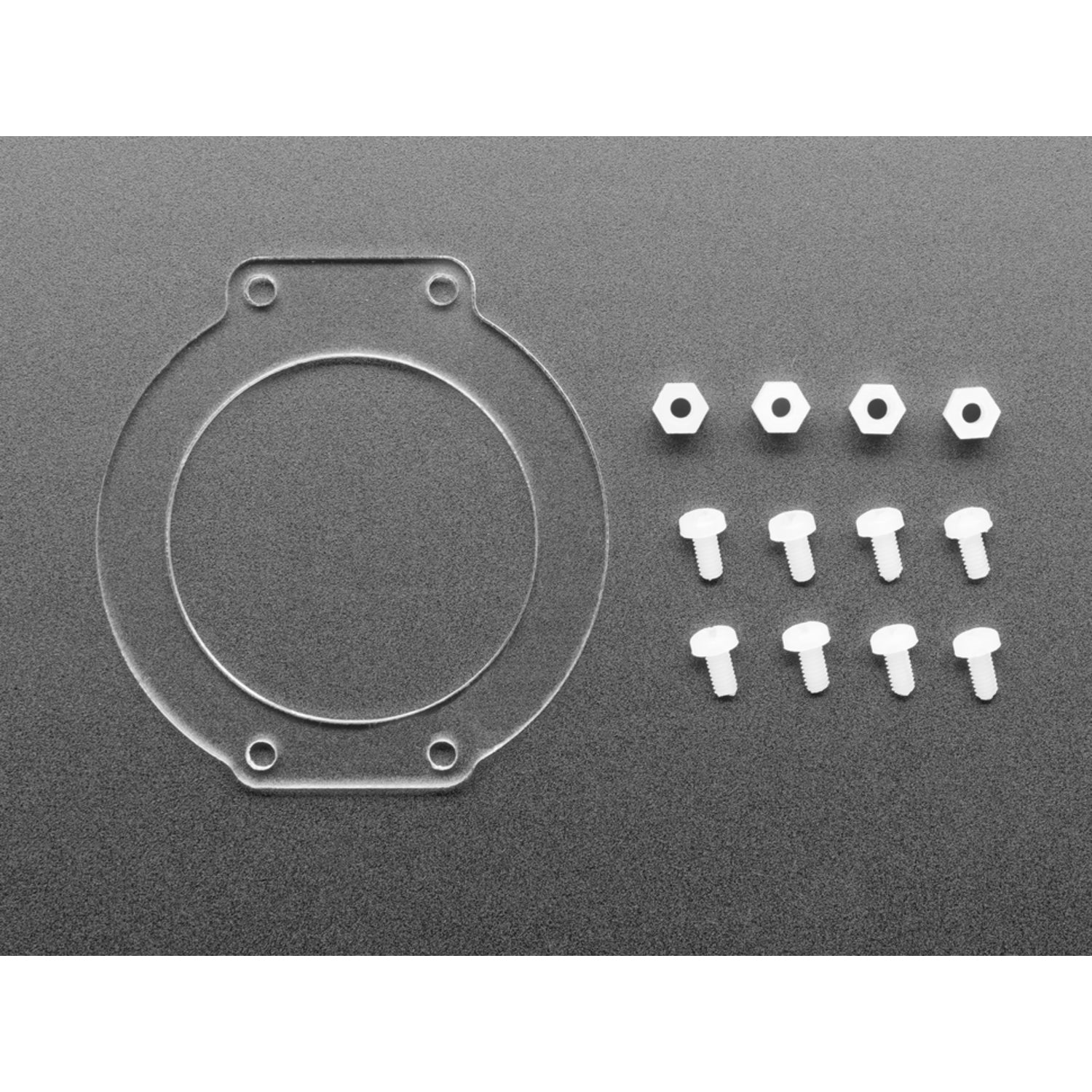 Laser - Cut Clear Acrylic Lens Holder & Hardware Kit for HalloWing