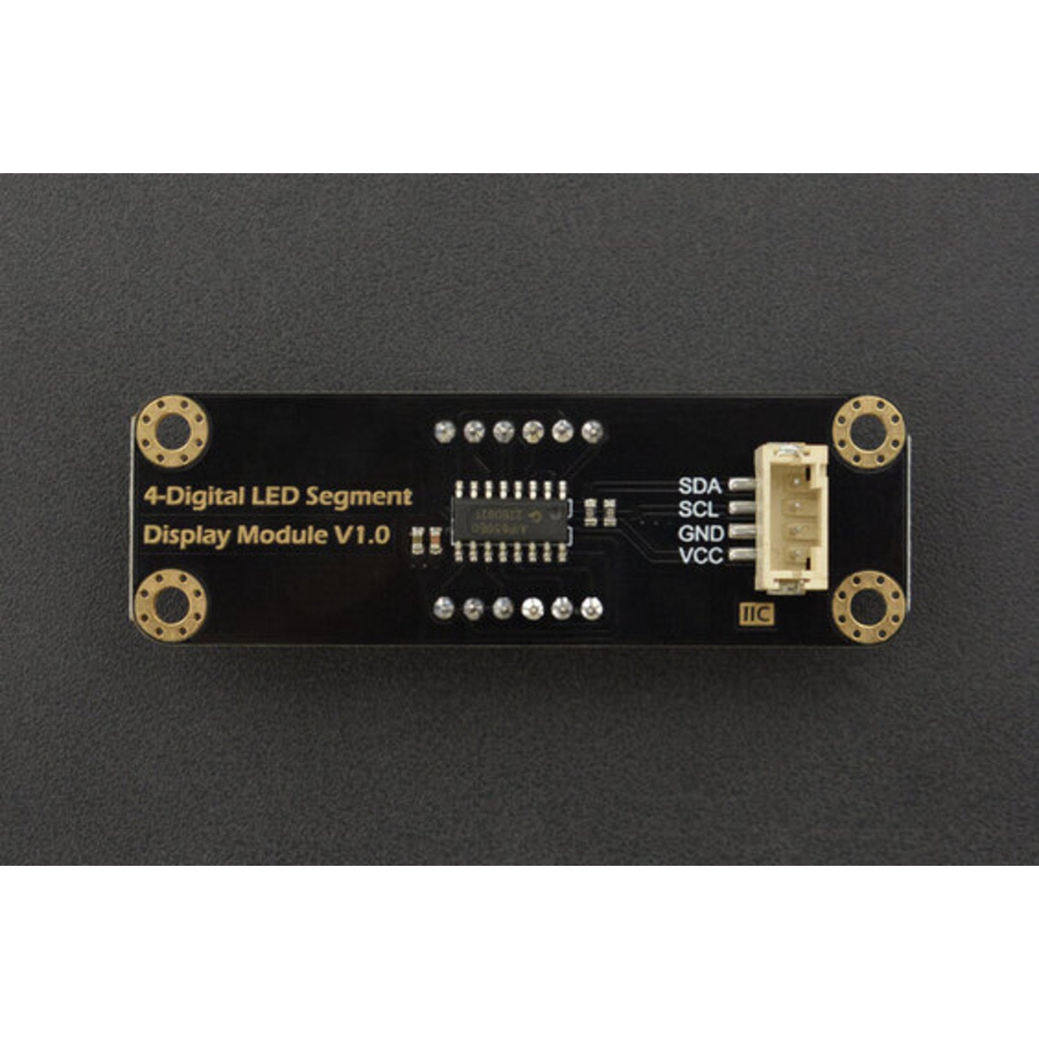 Green 4-Digit LED Segment Display Module with Gravity Feature