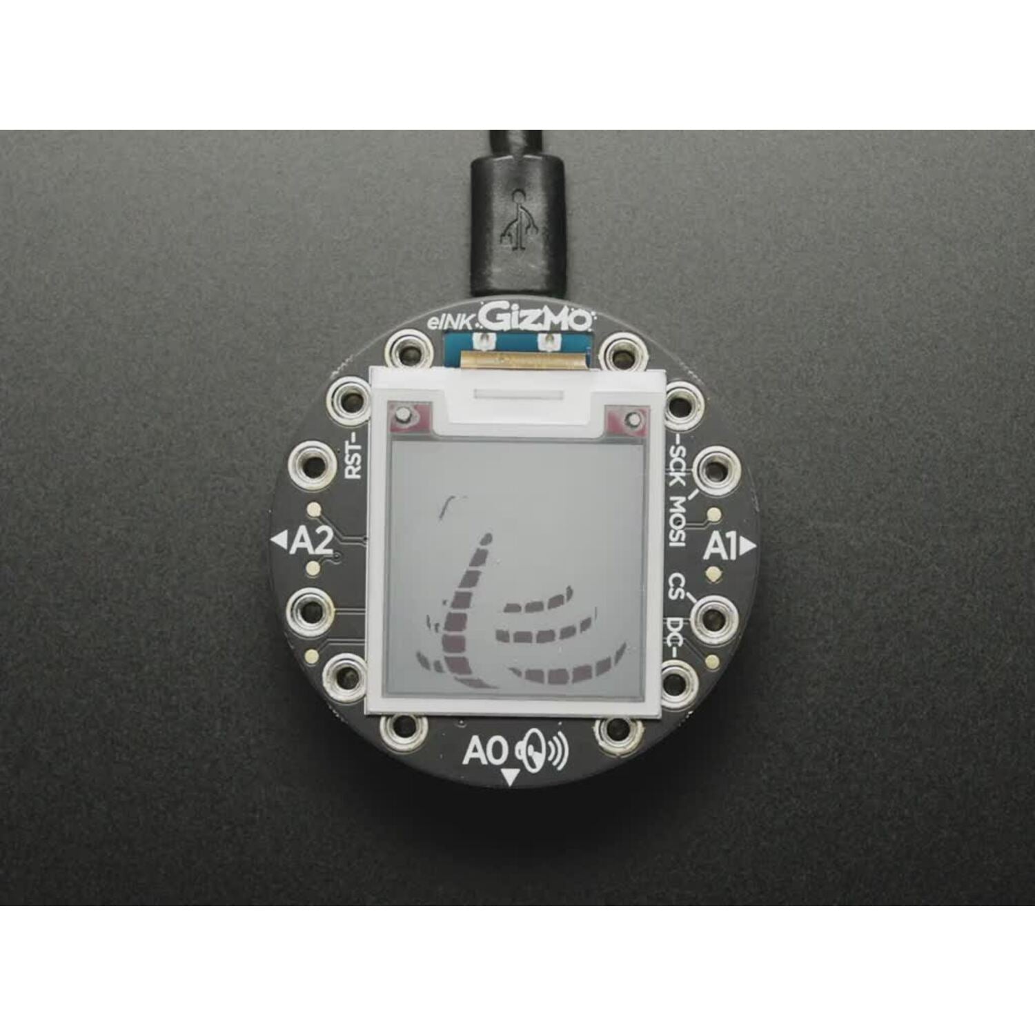 200x200 Tri-Color E-Ink Gizmo for Circuit Playground - Display + Audio Amp