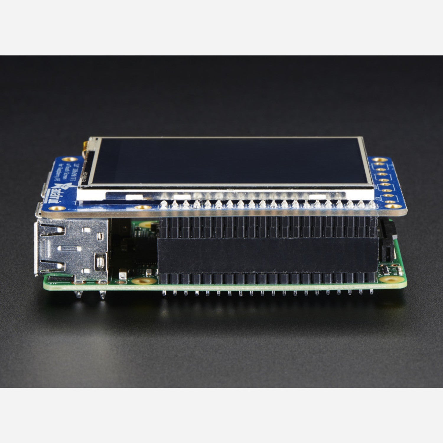 Fully Assembled 2.8 Inch PiTFT Plus 320x240 TFT Display with Resistive Touchscreen for Raspberry Pi