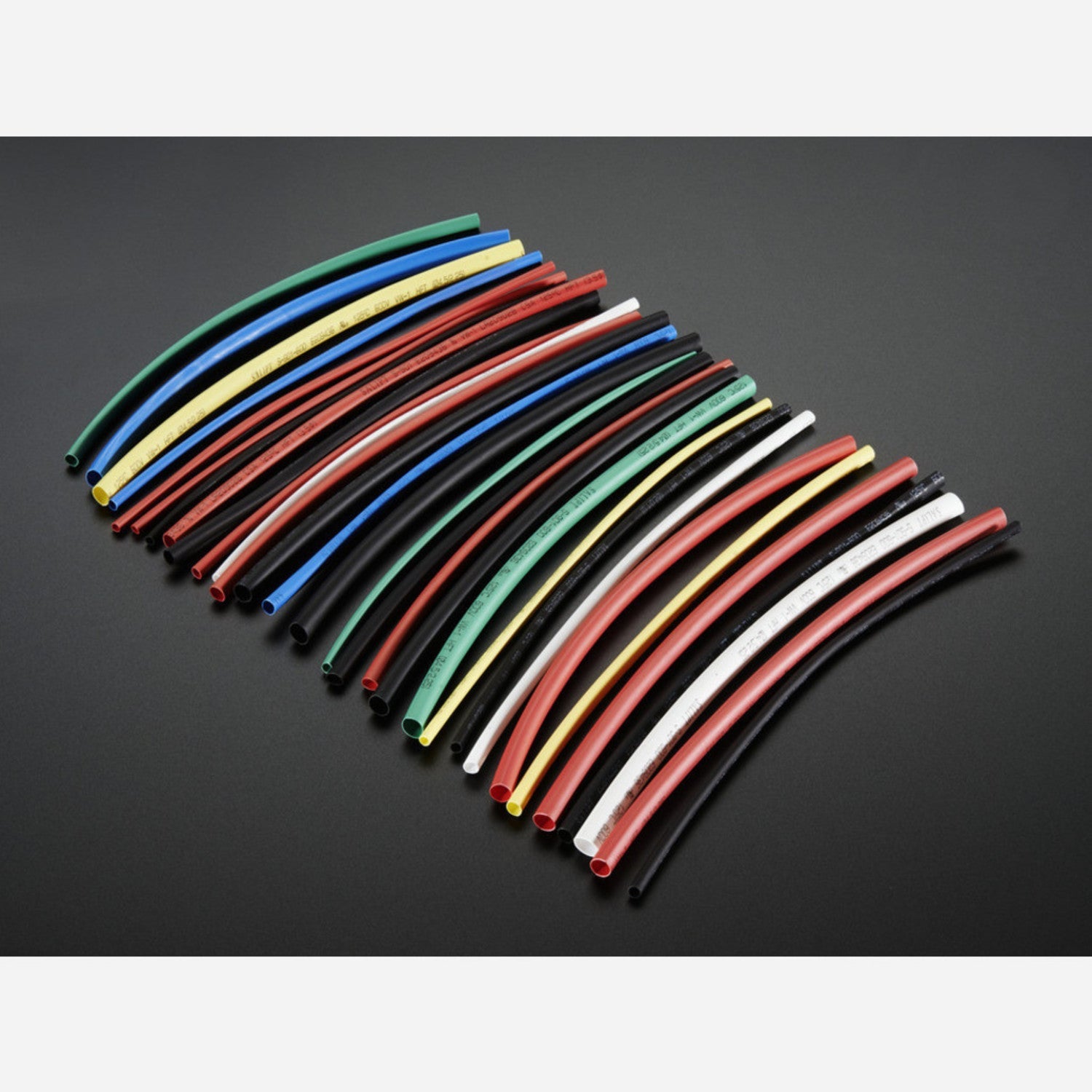 Colorful Heat Shrink Pack with 3/32, 1/8, and 3/16 Diameters