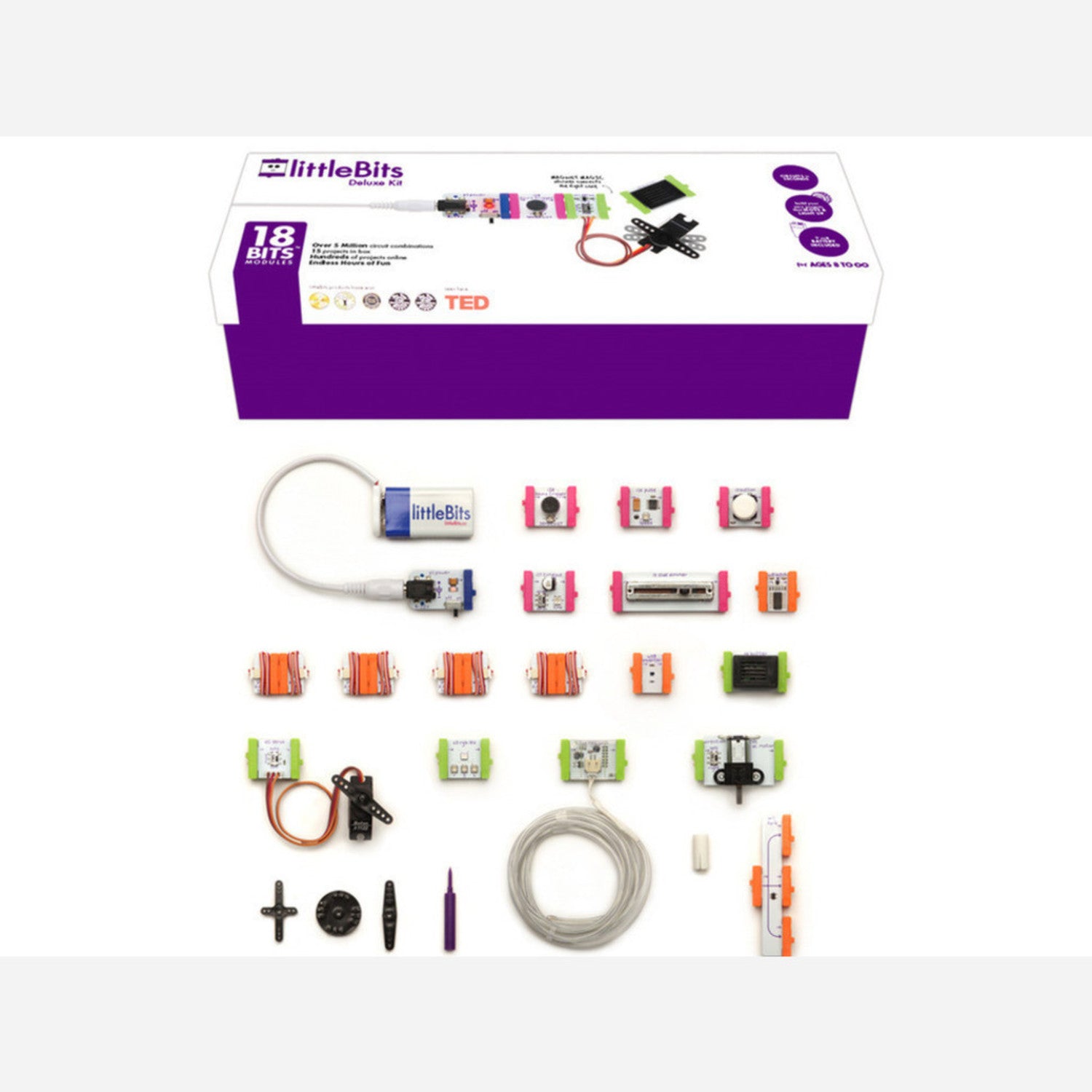 Premium littleBits Deluxe Electronics Building Kit