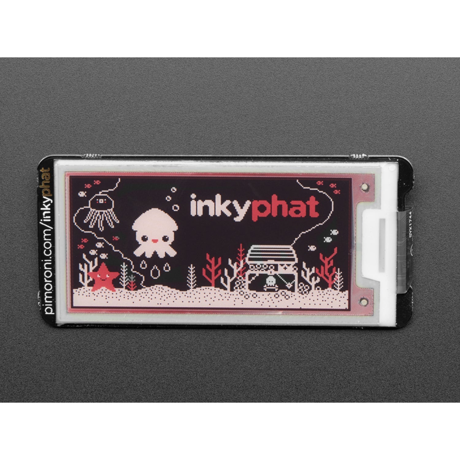 Pimoroni Inky pHAT - 3 - Color Electronic Ink Display Module for Raspberry Pi Computers