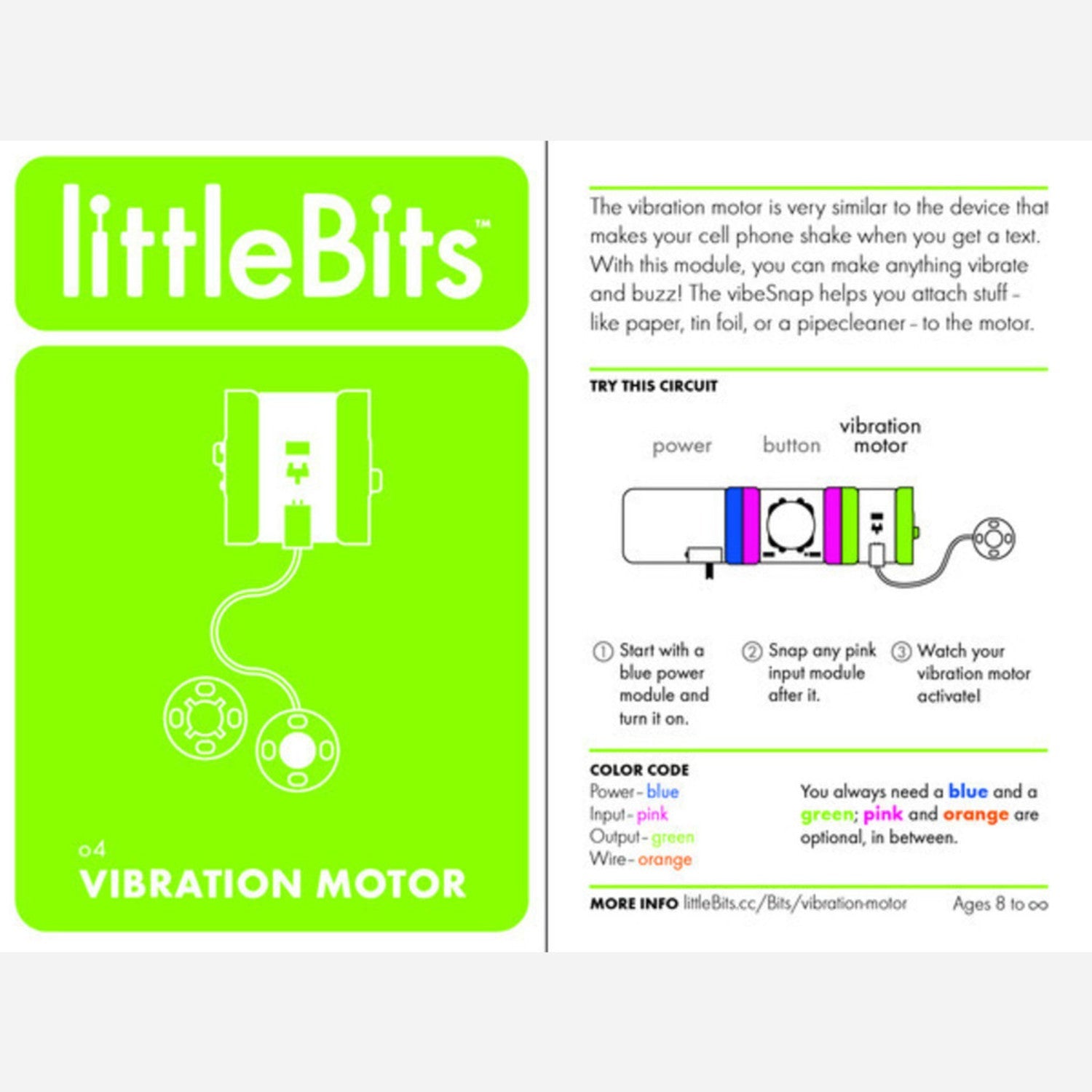 LittleBits High - Performance Vibration Motor for Creative Projects