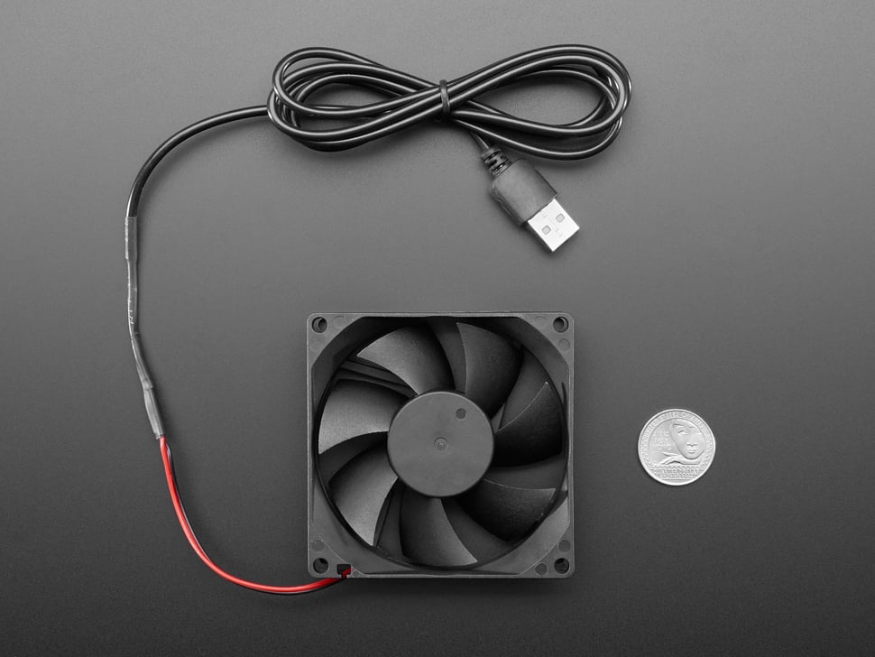8 cm 5V Square USB-Powered Cooling Fan for Electronics
