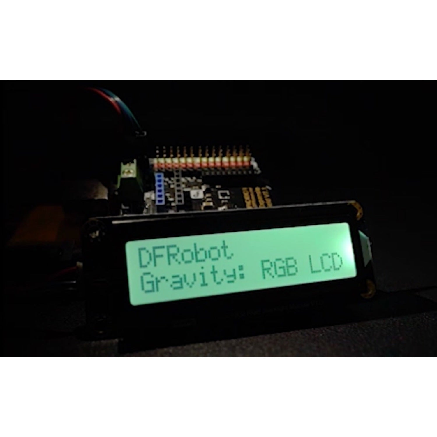 Gravity I2C 16x2 Arduino LCD Module with RGB Adjustable Backlight Display for Enhanced Visual Experience
