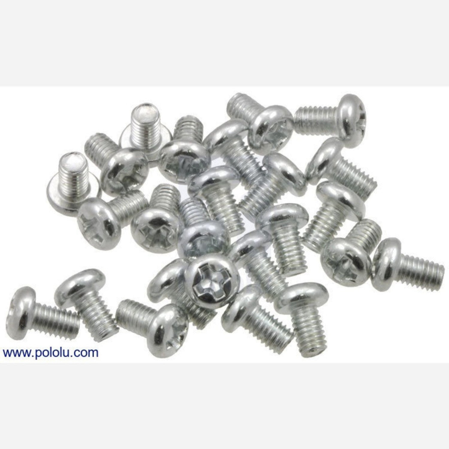 25-Pack of Phillips Machine Screws: M3 Size with 5mm Length