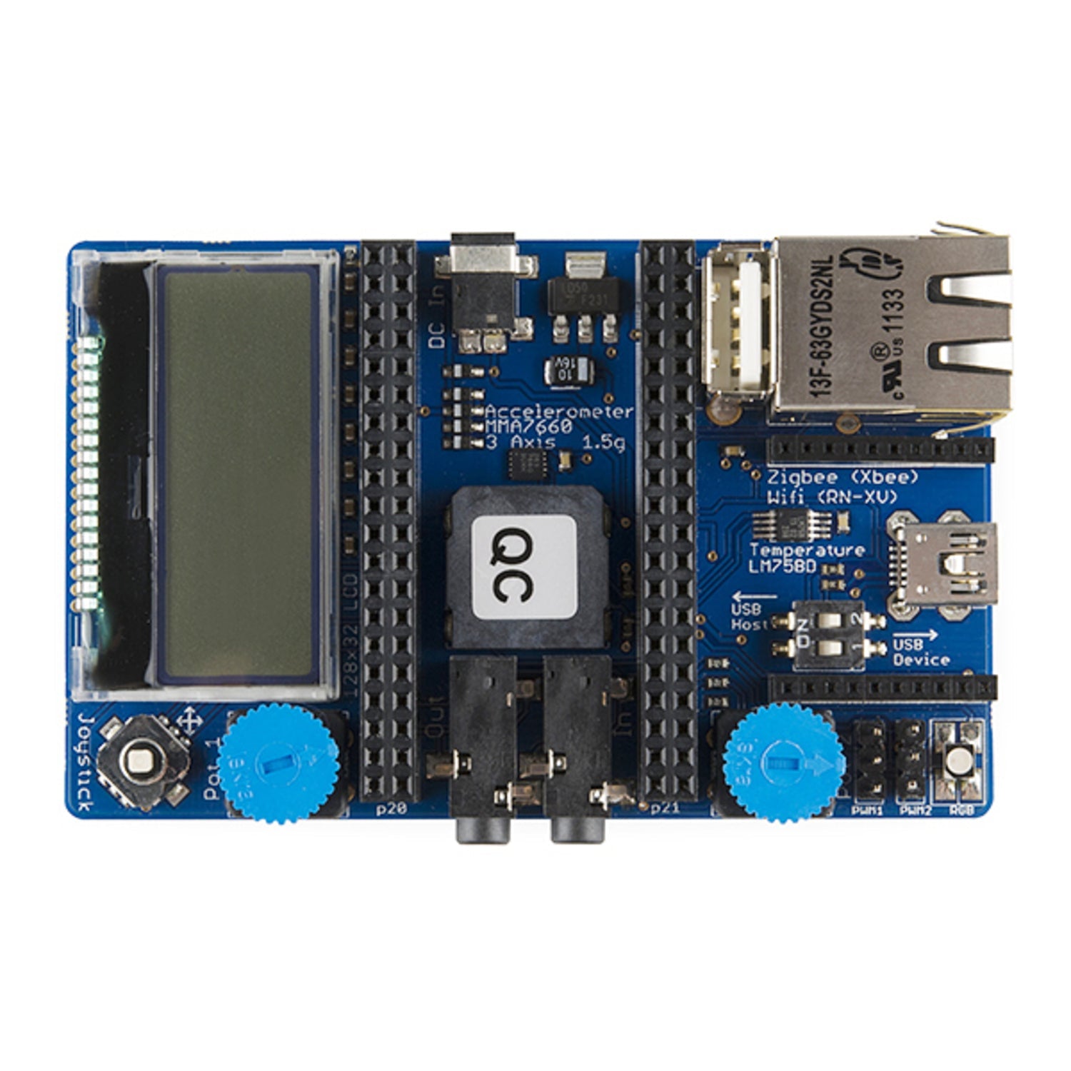 Advanced mbed Application Development Board for Rapid Prototyping