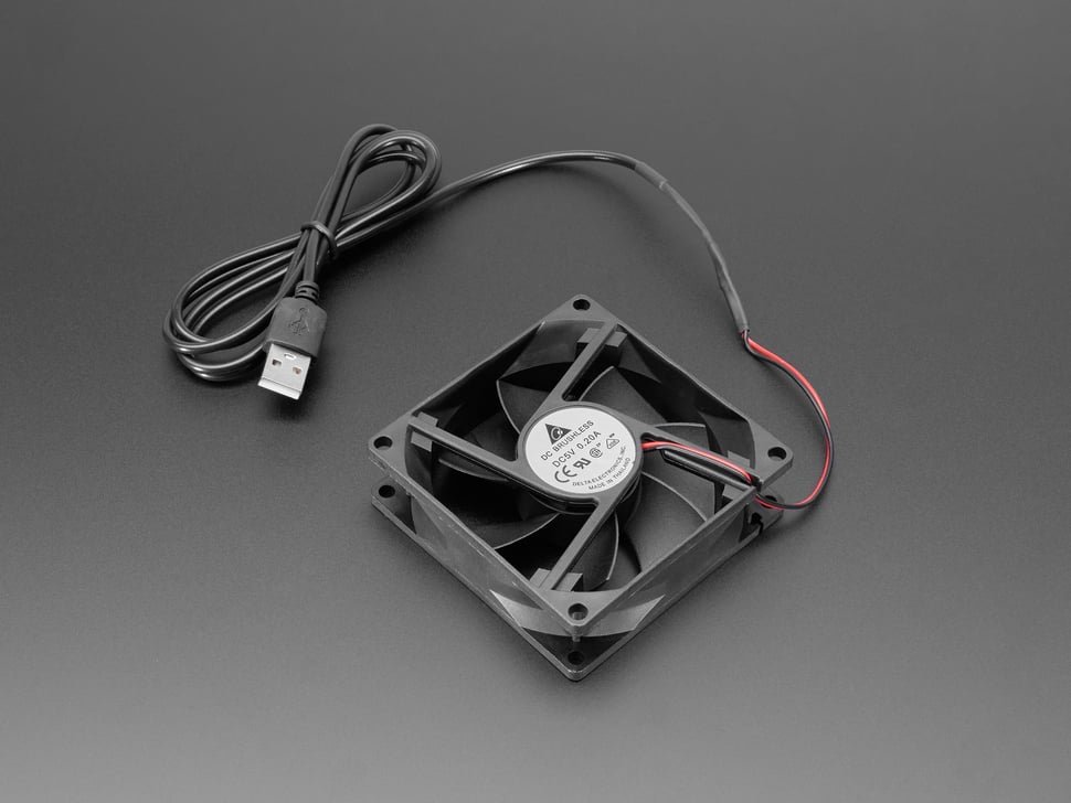 8 cm 5V Square USB-Powered Cooling Fan for Electronics