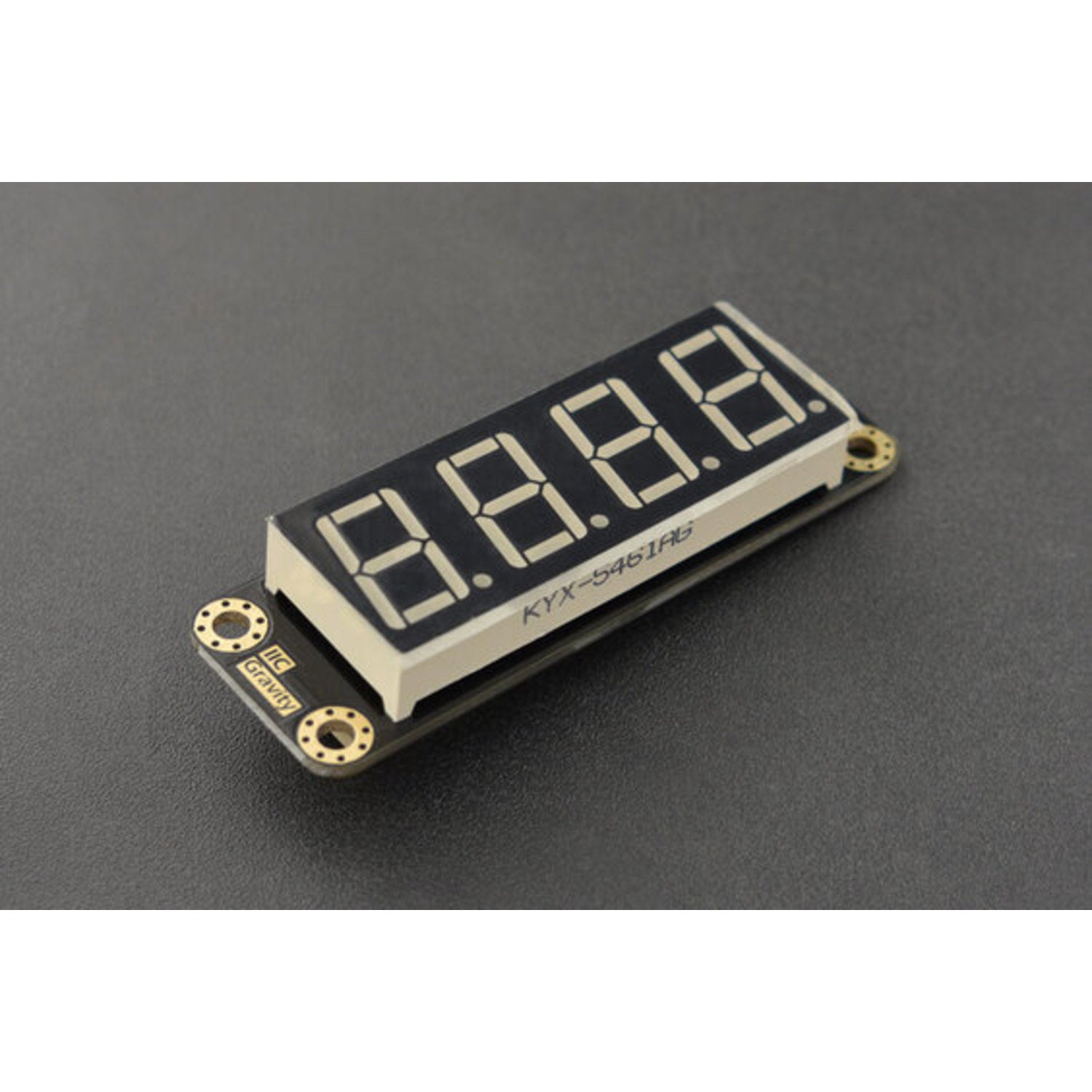 Green 4-Digit LED Segment Display Module with Gravity Feature