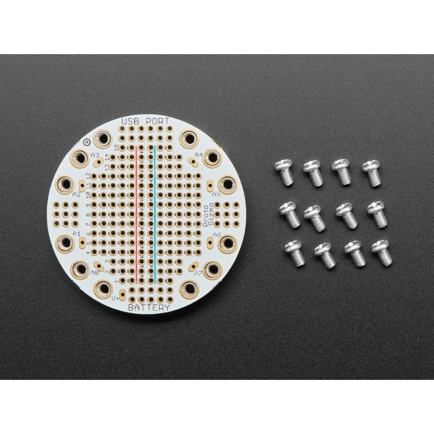 Circuit Playground Prototype Gadget - Bolt-on Permanent Prototype Board for Circuit Expansion