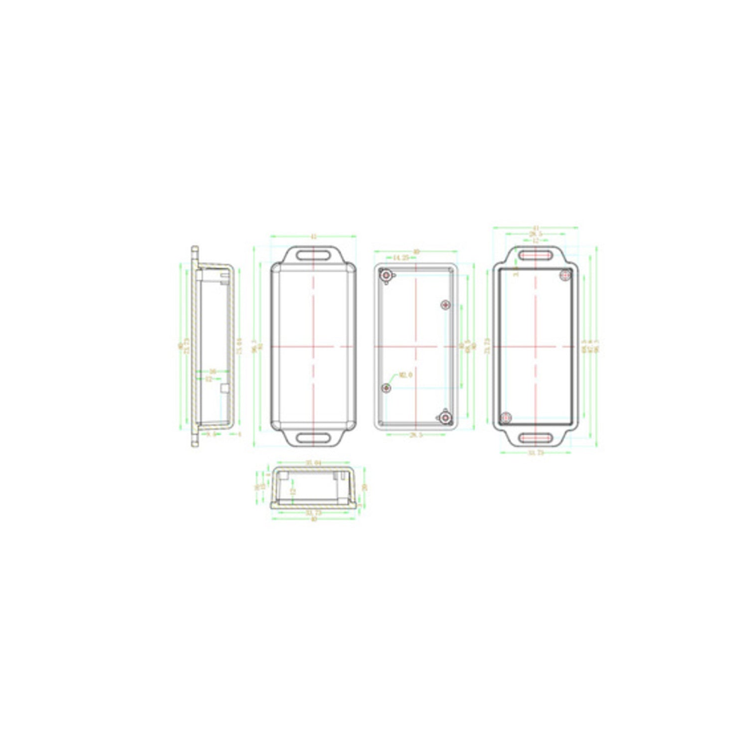High - quality Plastic Enclosure Box for FireBeetle and Small - sized Boards, Measuring 3.15 x 1.61 x 0.79 inches