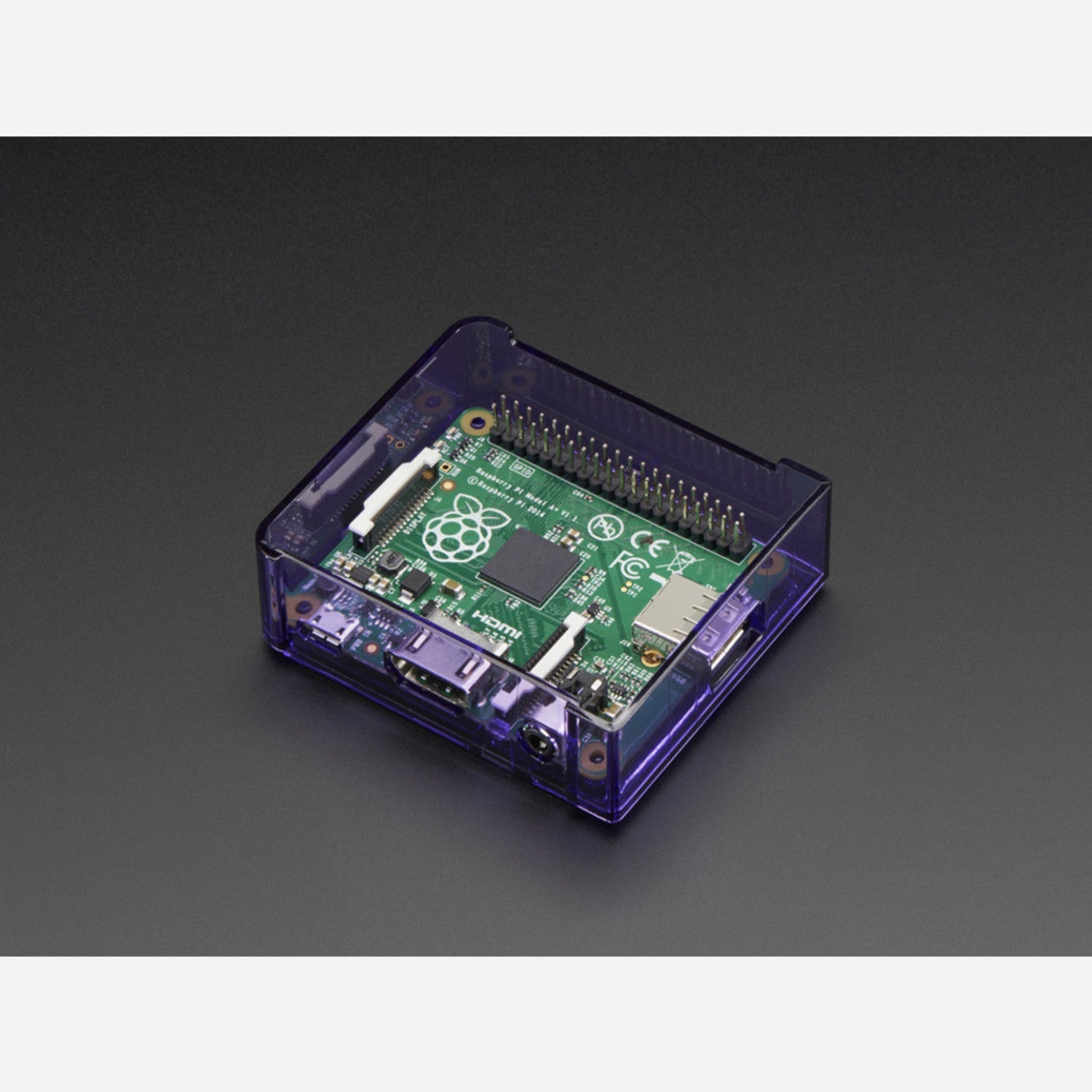Ultra - Durable Purple Base Case for Raspberry Pi Model A+