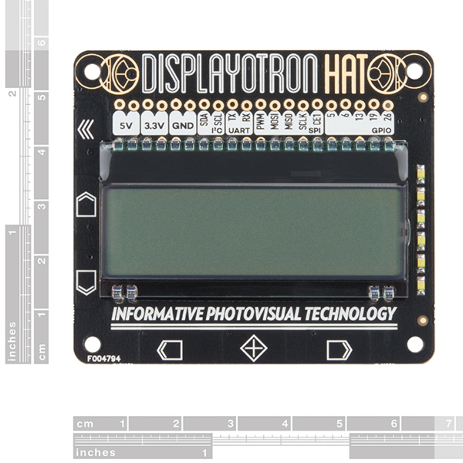 Pimoroni High - Performance Display - O - Tron HAT for Raspberry Pi