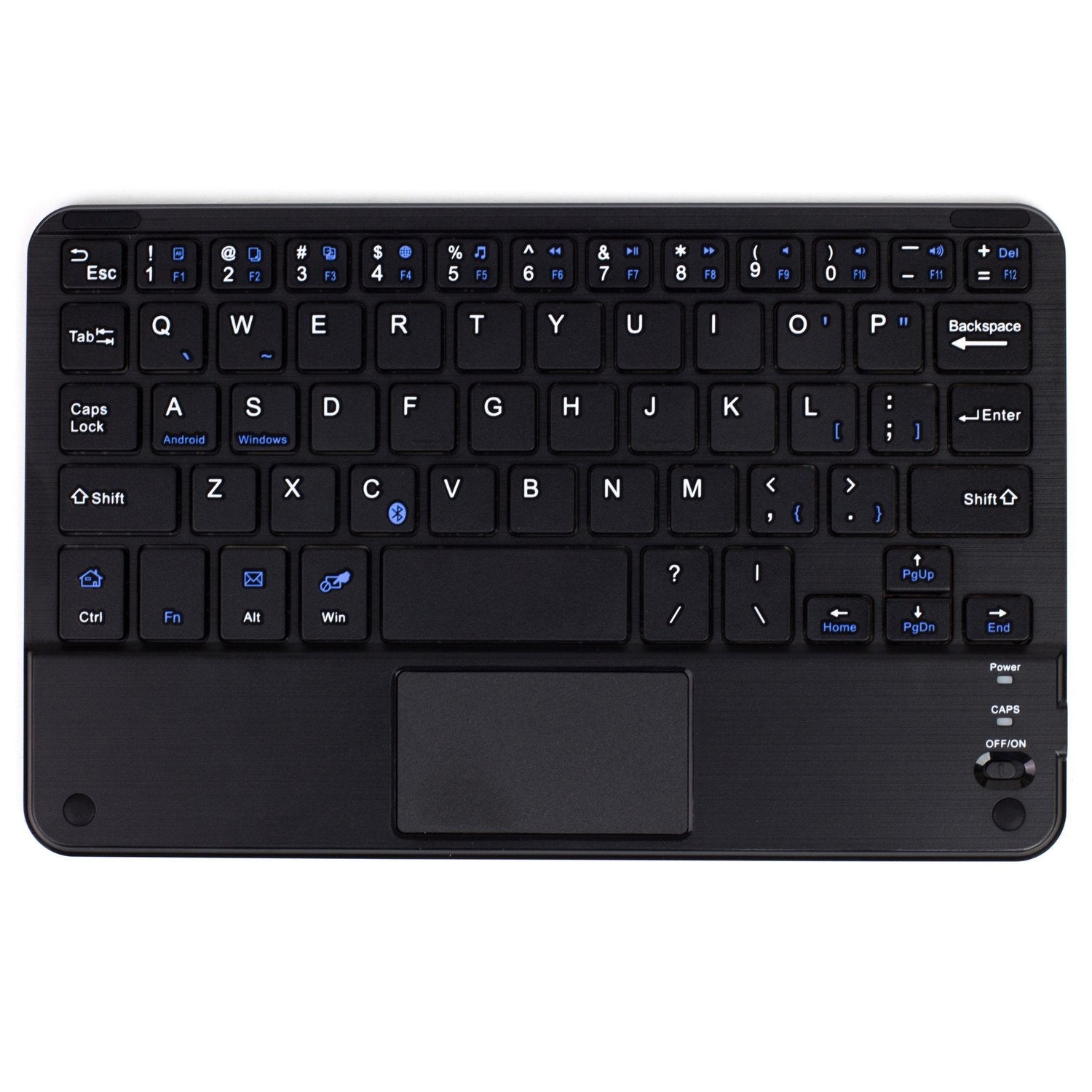 Compact and Portable Mini Wireless Bluetooth Keyboard with Integrated Touchpad for Multiple Devices