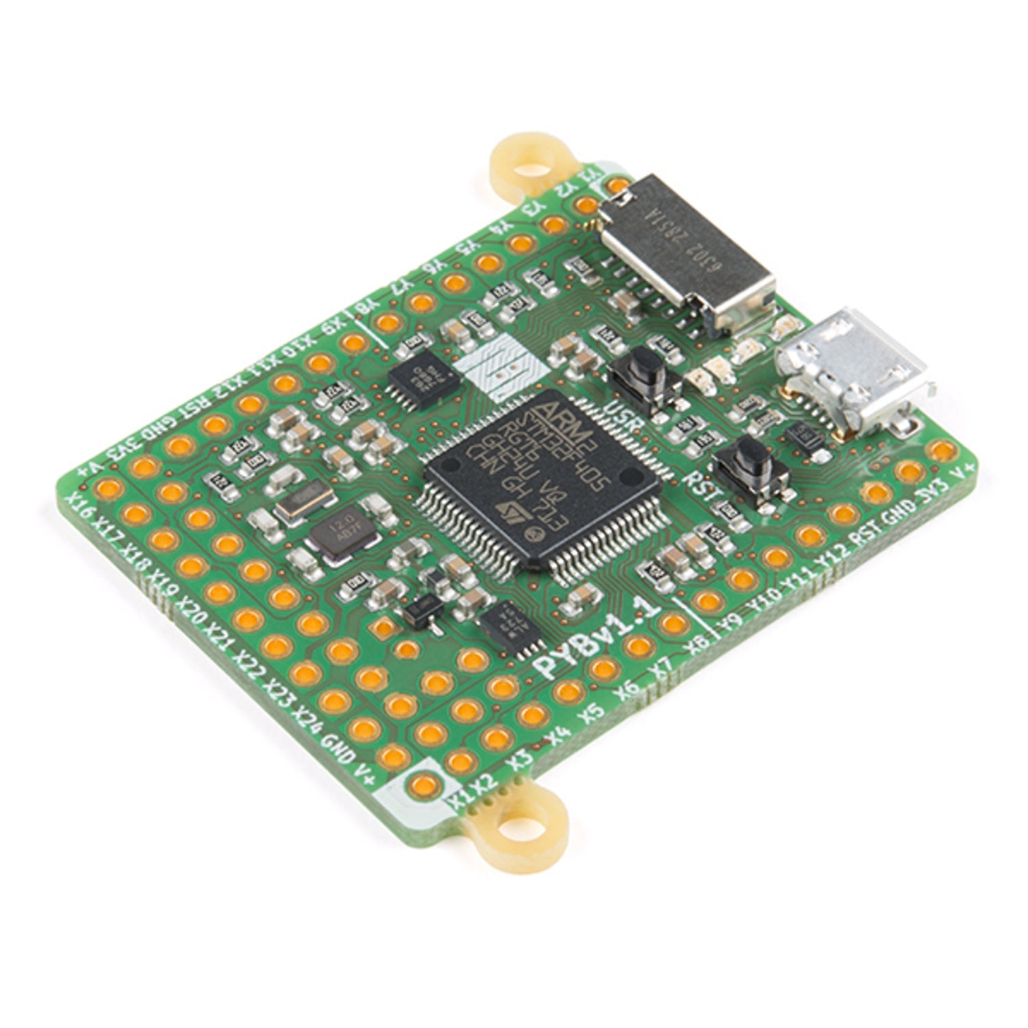 MicroPython Compatible Compact Electronics Development Board - Pyboard v1.1