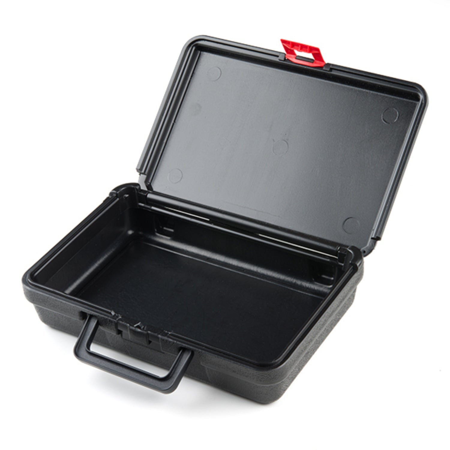 Black High-Density Polyethylene (HDPE) Durable Carrying Case for Parts and Projects