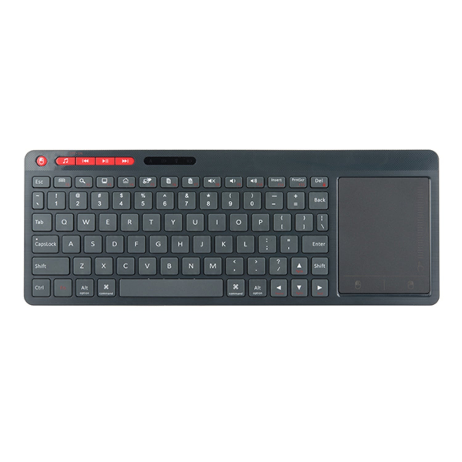 Advanced Multimedia Wireless Keyboard for Multiple Devices