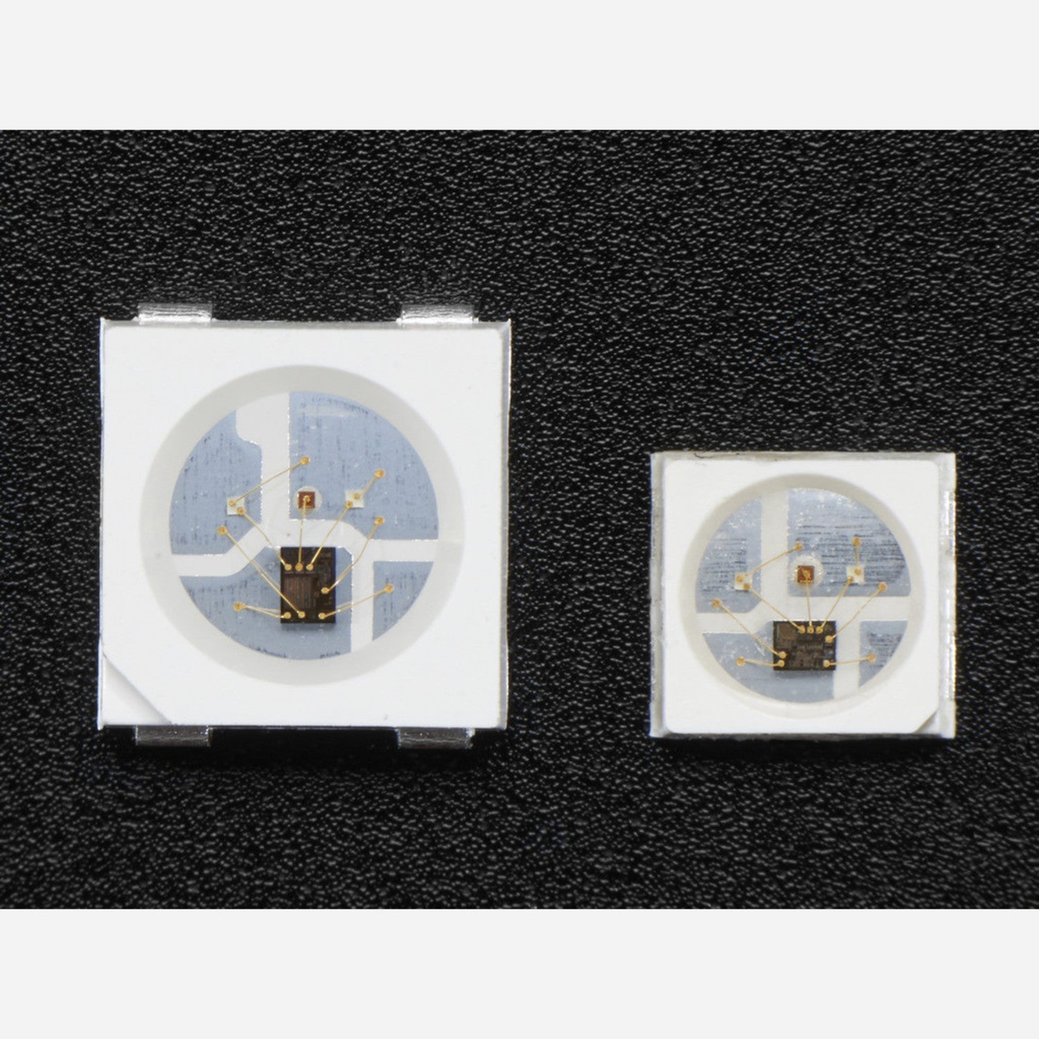 Miniature NeoPixel 3535 RGB LEDs with Integrated Driver Chip - White Color, Pack of 10 Pieces