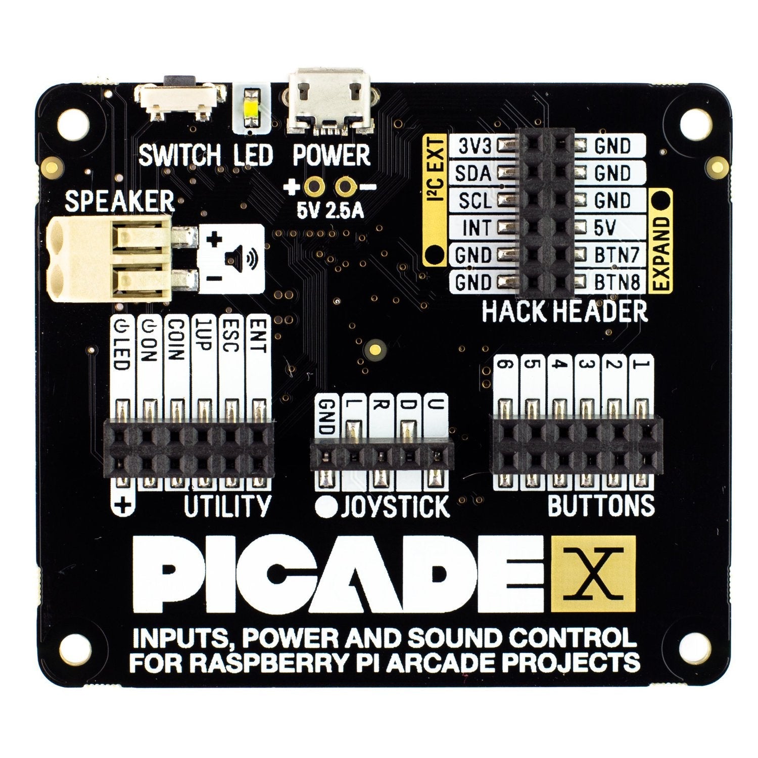 Picade X HAT: Transform Your Raspberry Pi into a Retro Gaming Console