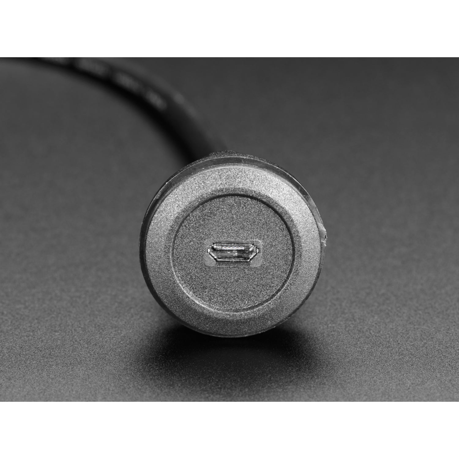 30cm USB Micro B Round Panel Mount Extension Cable for Easy Panel Installation