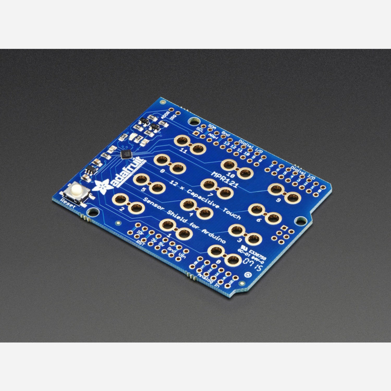 Adafruit Capacitive 12 - Sensor Touch Shield for Arduino MPR121