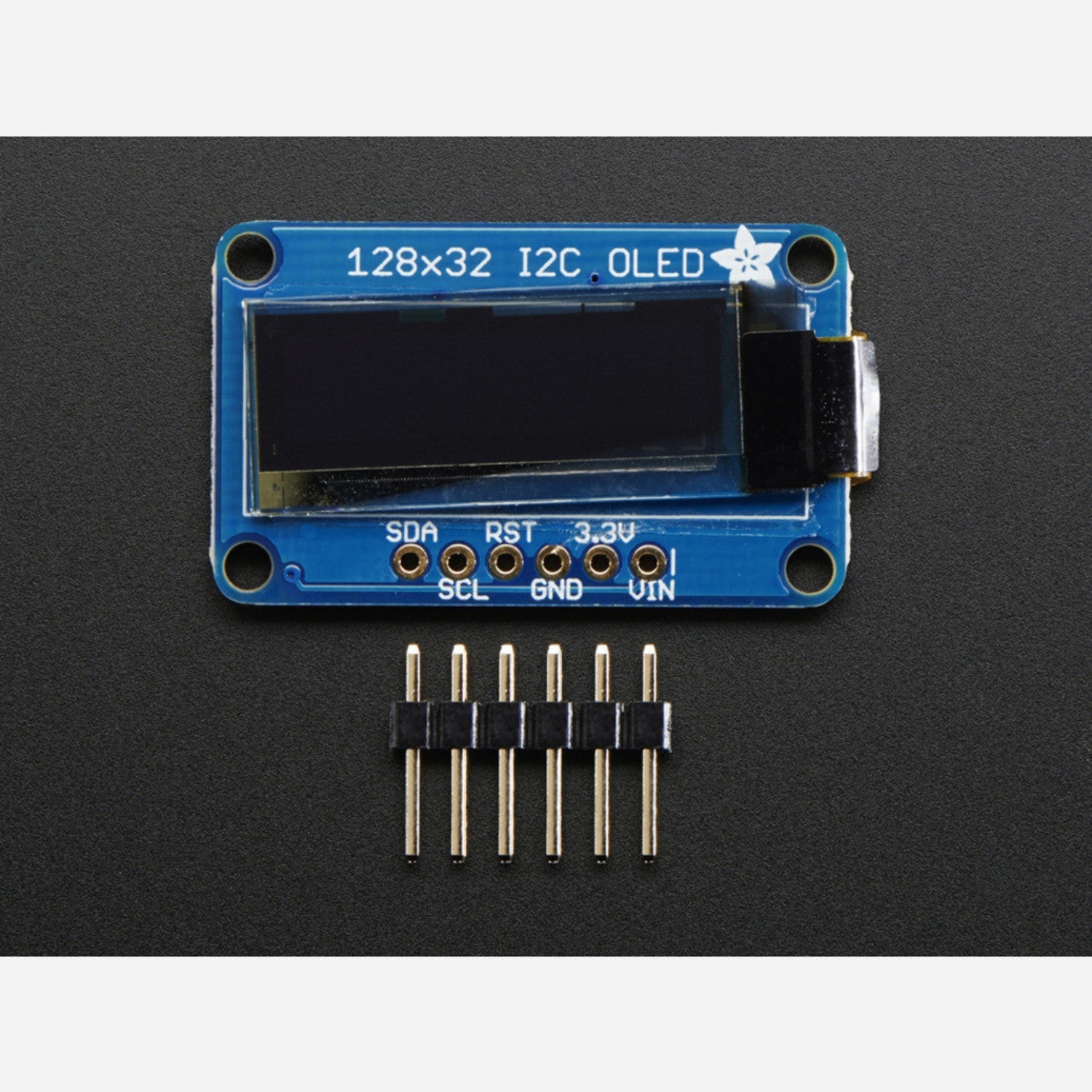 Miniature Monochrome 128x32 I2C Interface OLED Graphic Display Module