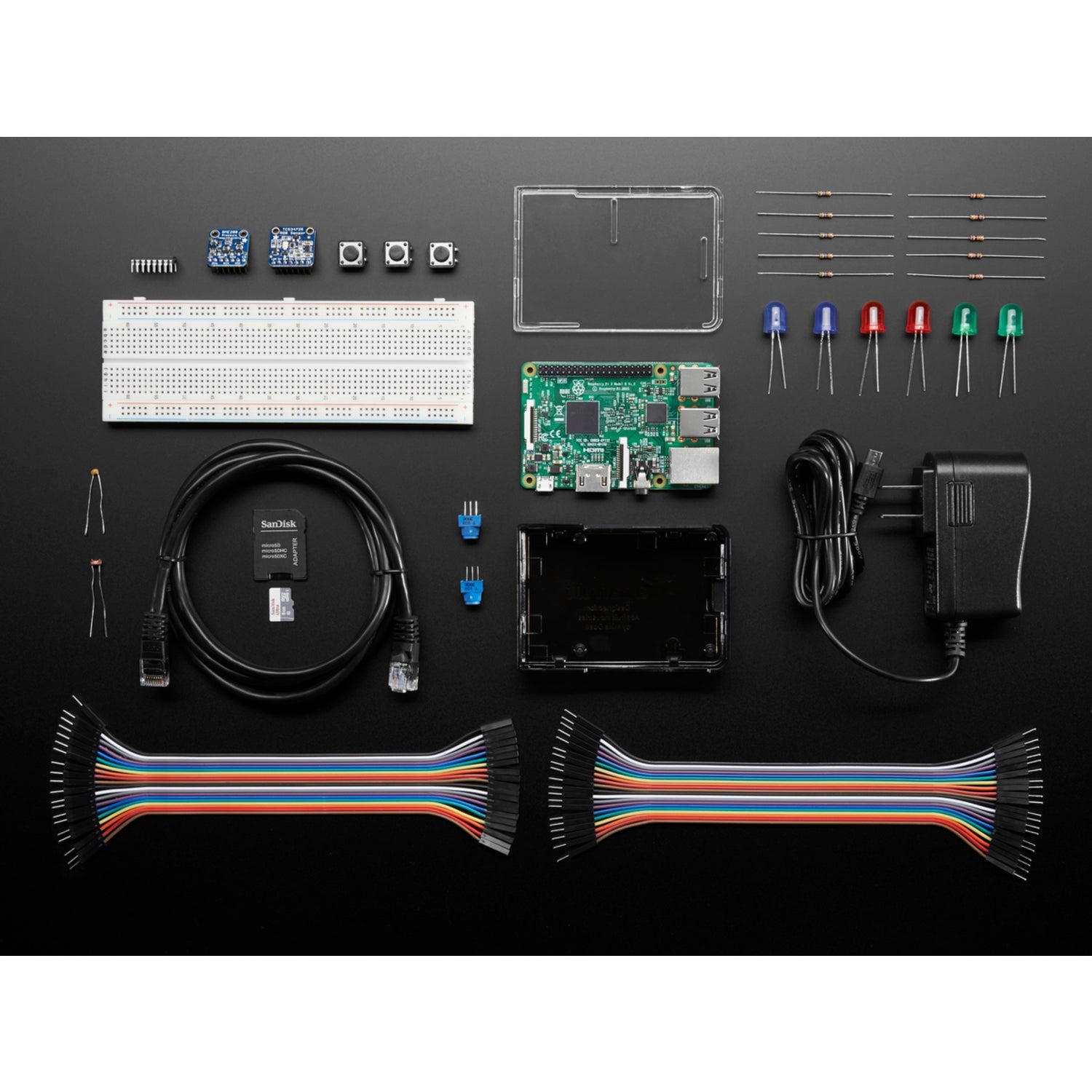 Comprehensive Microsoft Internet of Things Starter Pack for Raspberry Pi 3 Including Raspberry Pi 3 Computer