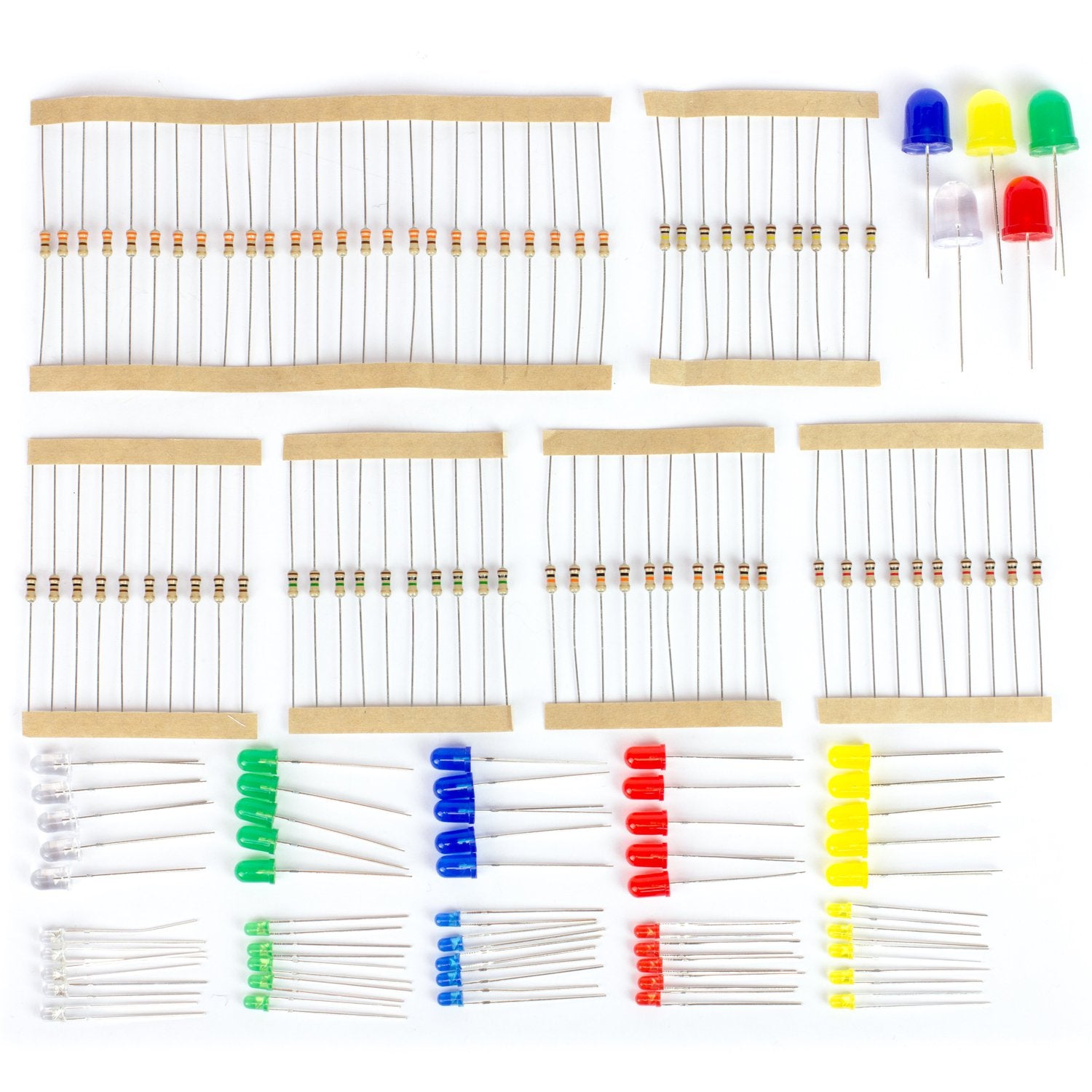 Maker's Must-Have: Colorful LEDs with Current-Limiting Resistors