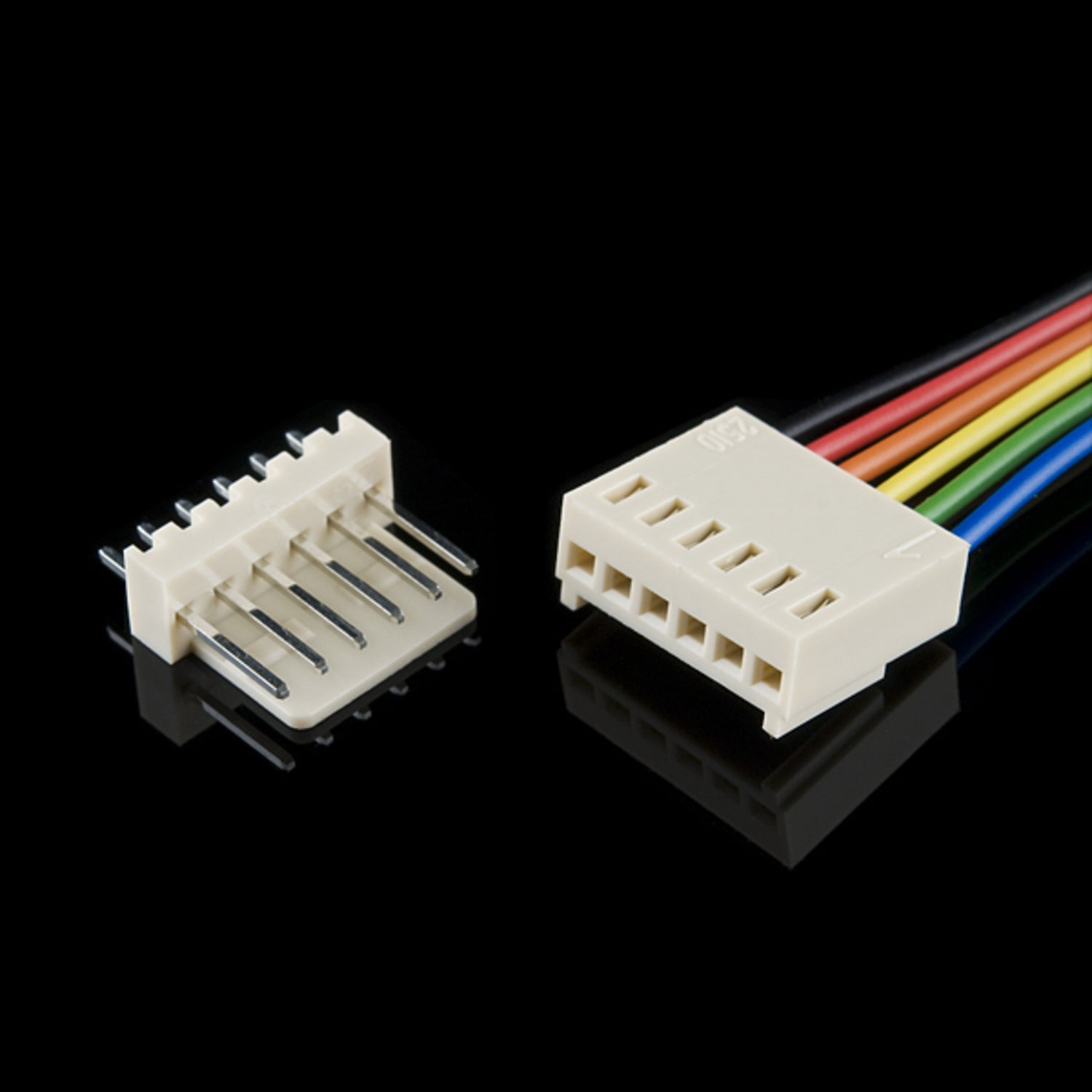 6-Wire Molex Jumper Assembly with 0.1' Spacing Connector