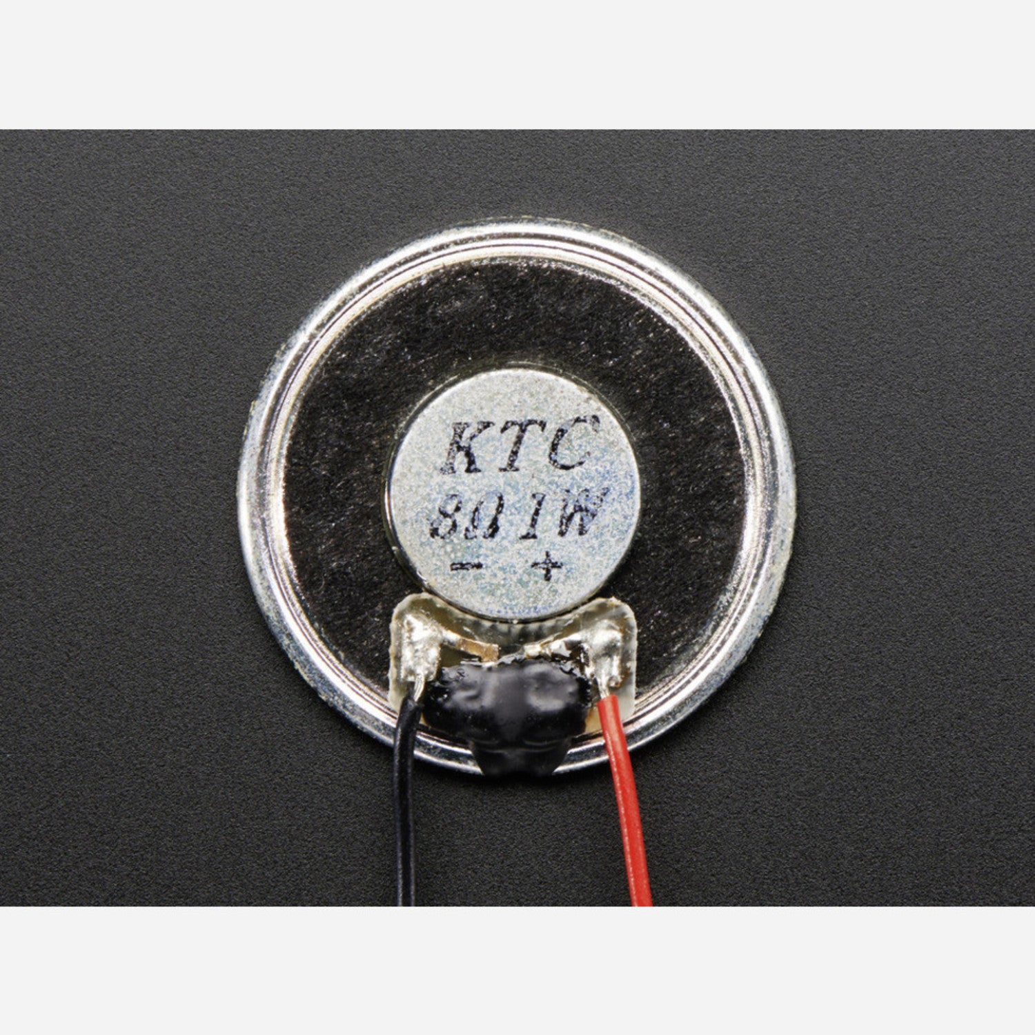 Miniature Metal Audio Speaker with Wires - 8 Ohm and 0.5W Power Capacity